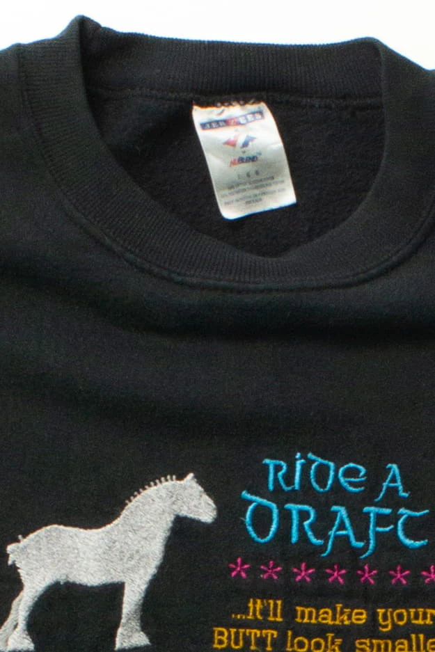 Vintage Ride A Draft Sweatshirt (1990s) - Image 3