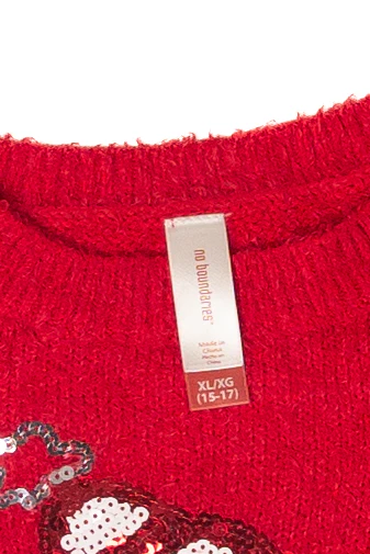 Vintage Santa Sequin Ugly Christmas Sweater (2010s) - Image 3