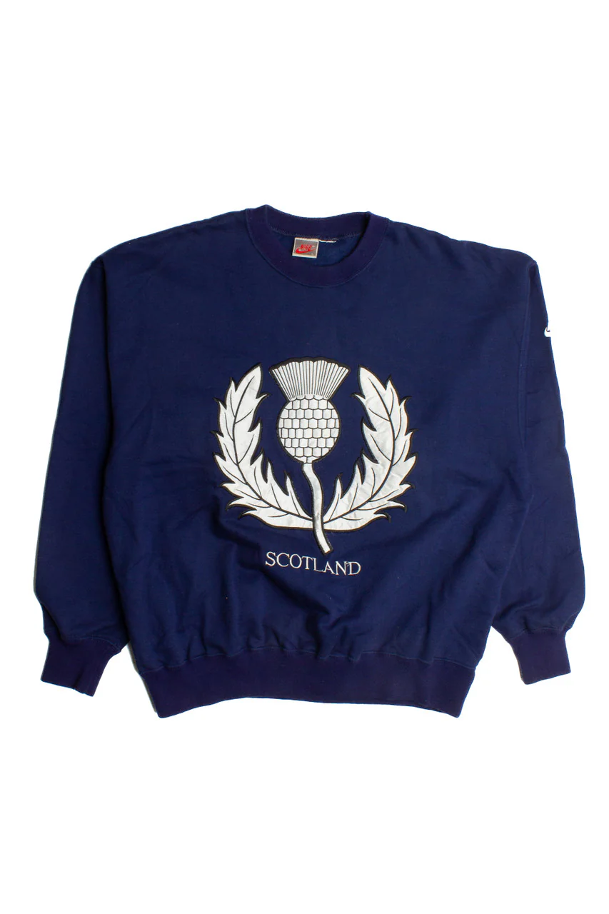 Vintage Scotland Nike Sweatshirt (1990s) 8795 - Image 2