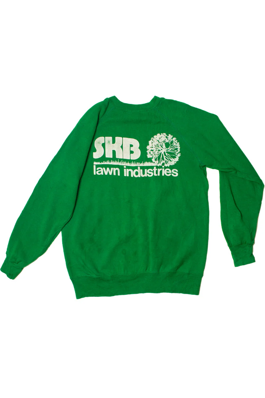 Vintage "SKB Lawn Industries" Front/Back Logo Raglan Sweatshirt