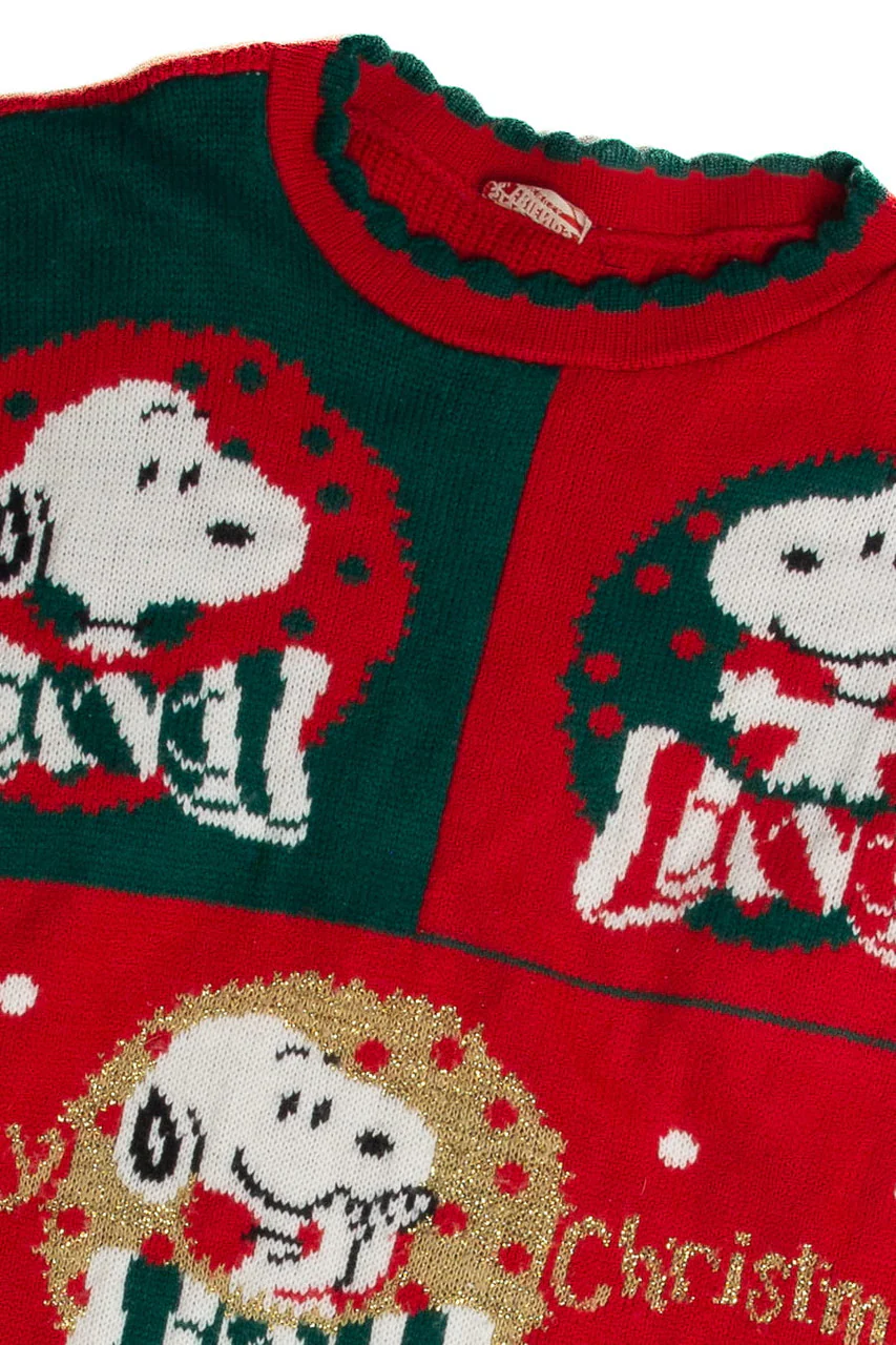 Vintage Snoopy Ugly Christmas Sweater 62809 - Image 2