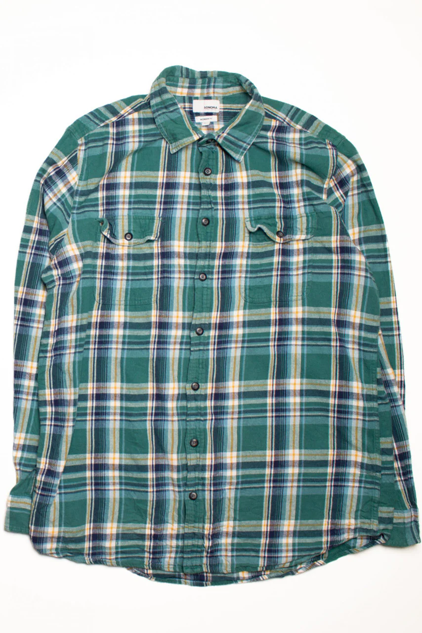Vintage Sonoma Flannel Shirt (2010s) 2 - Image 2