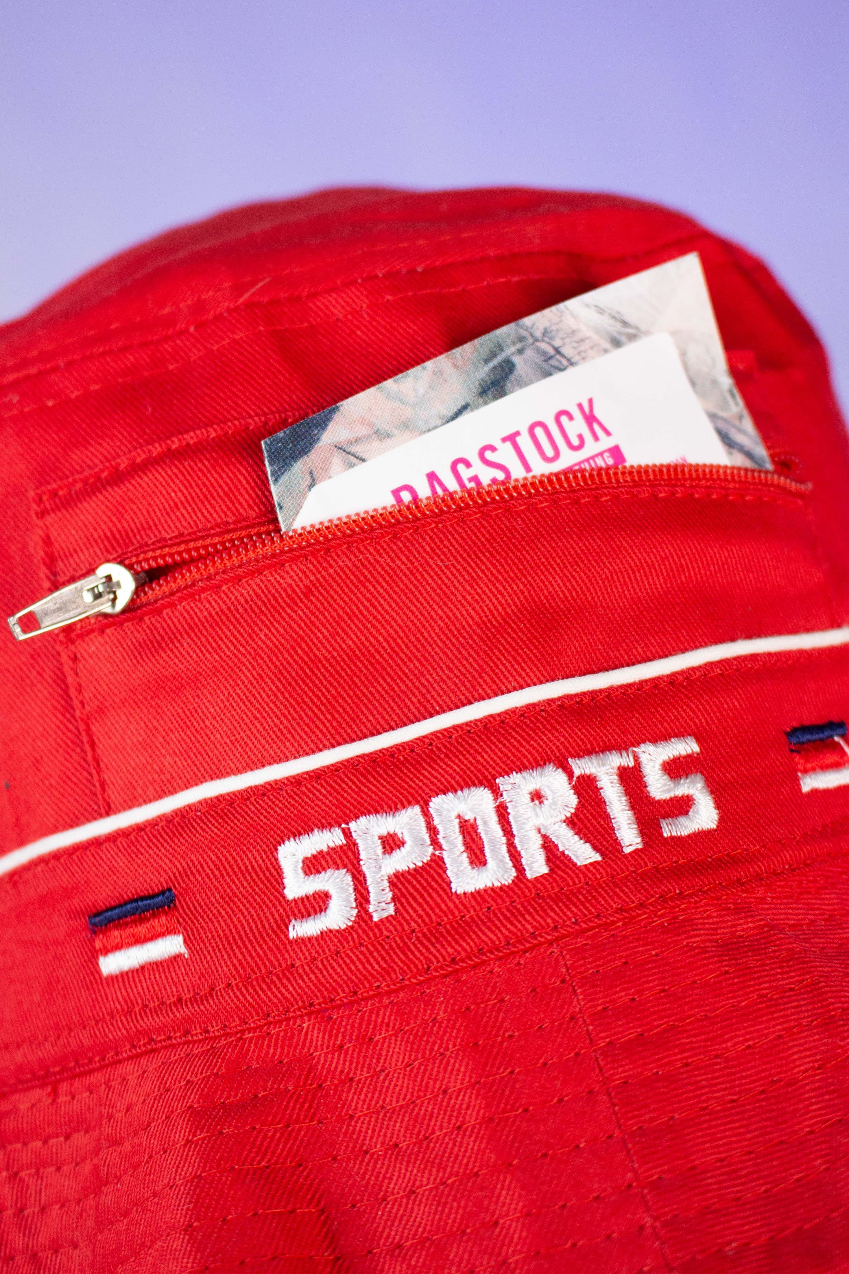 Vintage Sports Pocket Bucket Hat (1990s) - Image 2