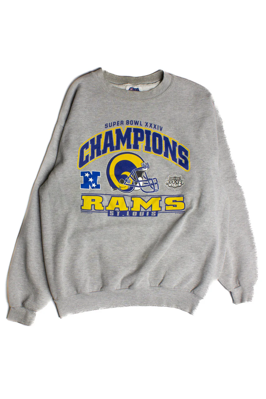 Vintage St. Louis Rams Sweatshirt (1990s) 8705 - Image 2