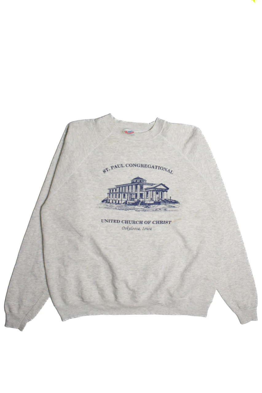 Vintage St. Paul Congregational Sweatshirt (1990s) - Image 2