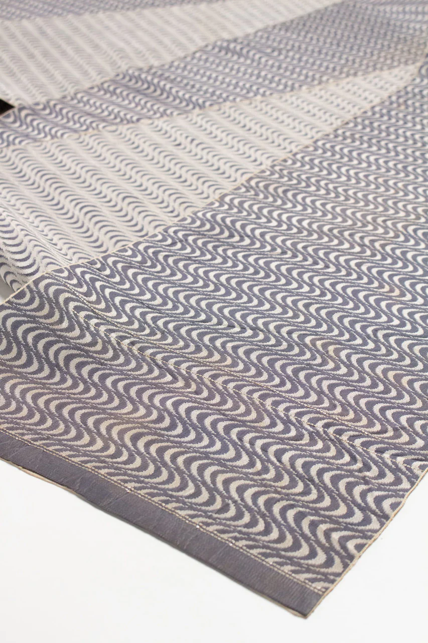 Vintage Stained Trippy Waves Slate Obi