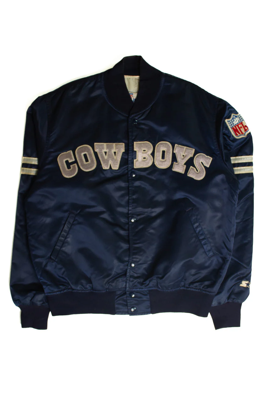 Vintage Starter Cowboys Bomber Jacket (1980s) - Image 2