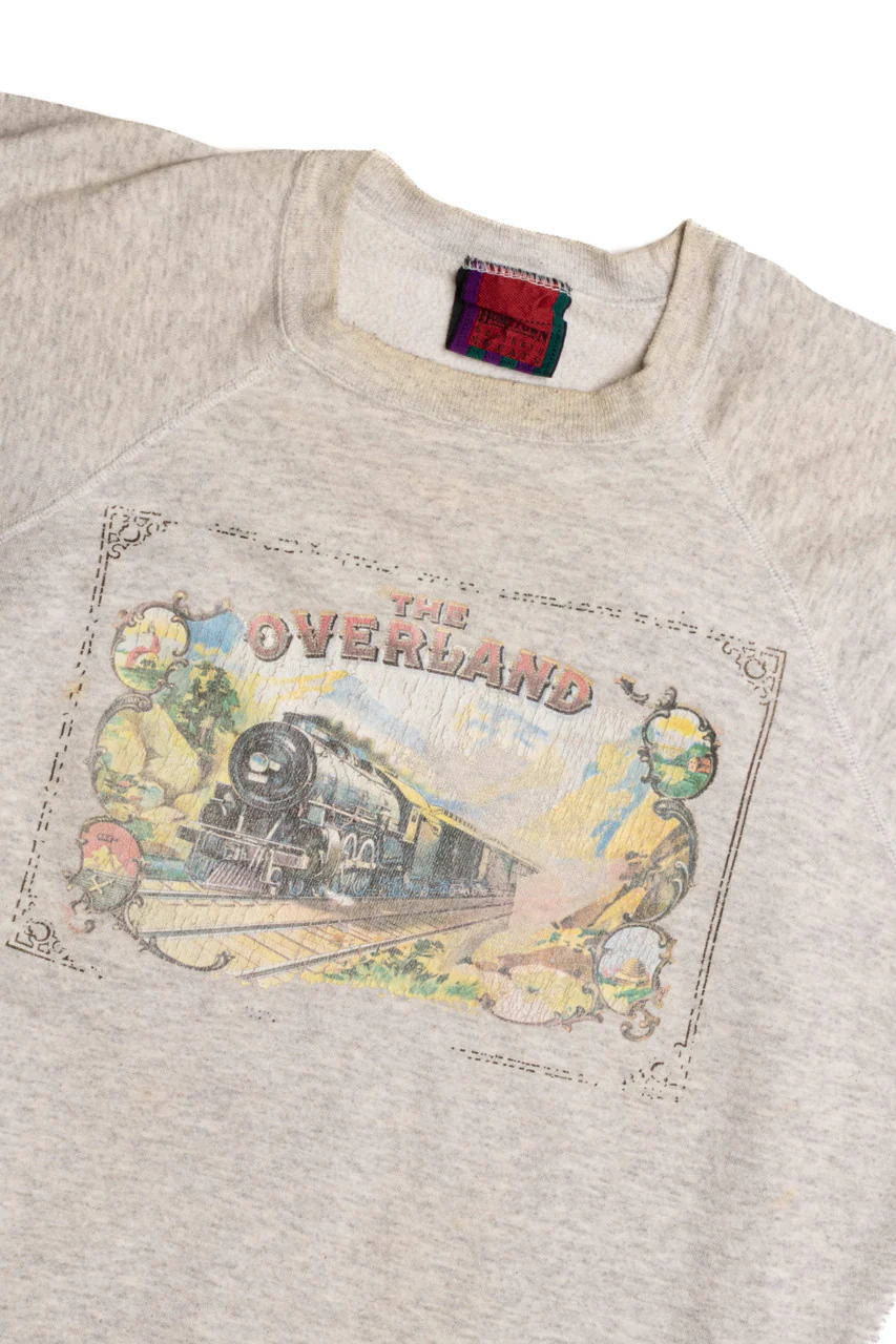 Vintage Steam Train Sweatshirt 8453