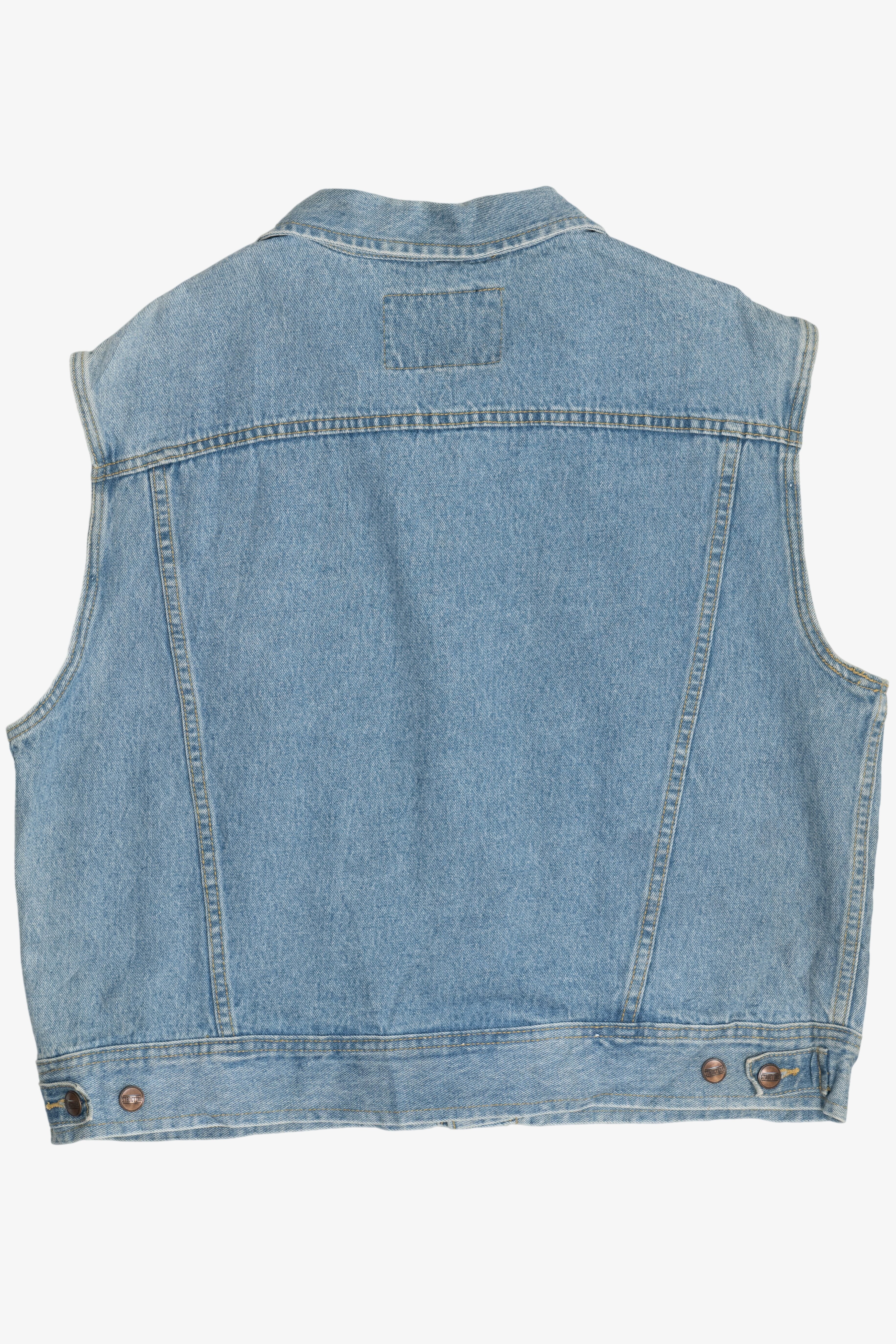 Vintage Structure Jeanswear Classic Denim Vest (1990s) - Image 6