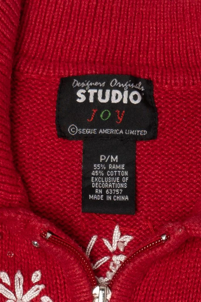 Vintage Studio Joy Snowflakes Ugly Christmas Vest (1990s) - Image 5