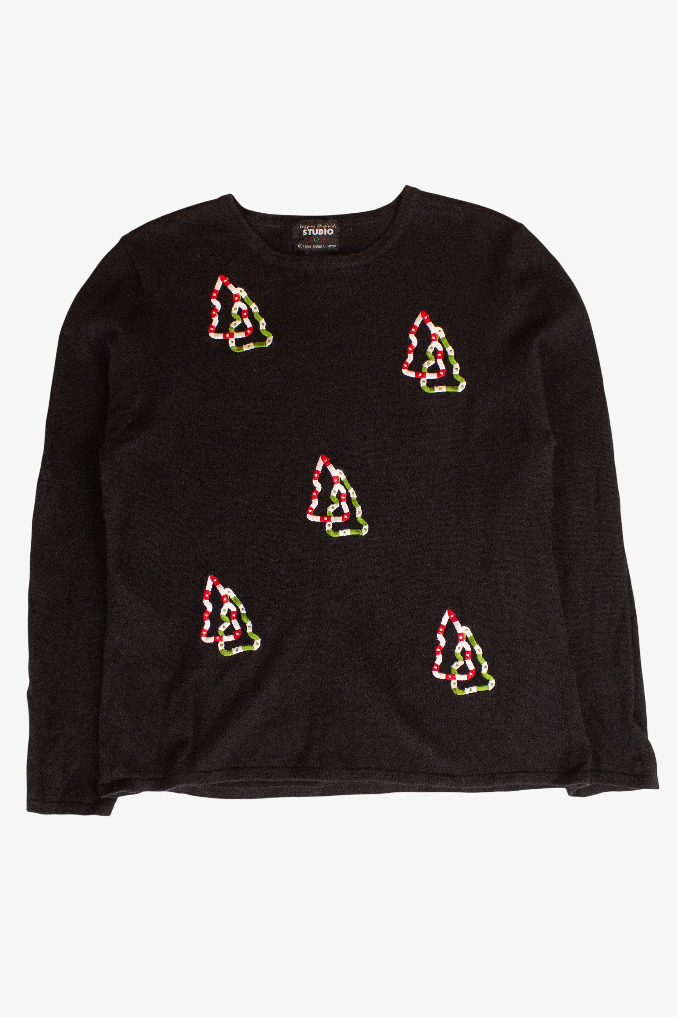 Vintage Studio Joy Trees Ugly Christmas Sweater (2000s)