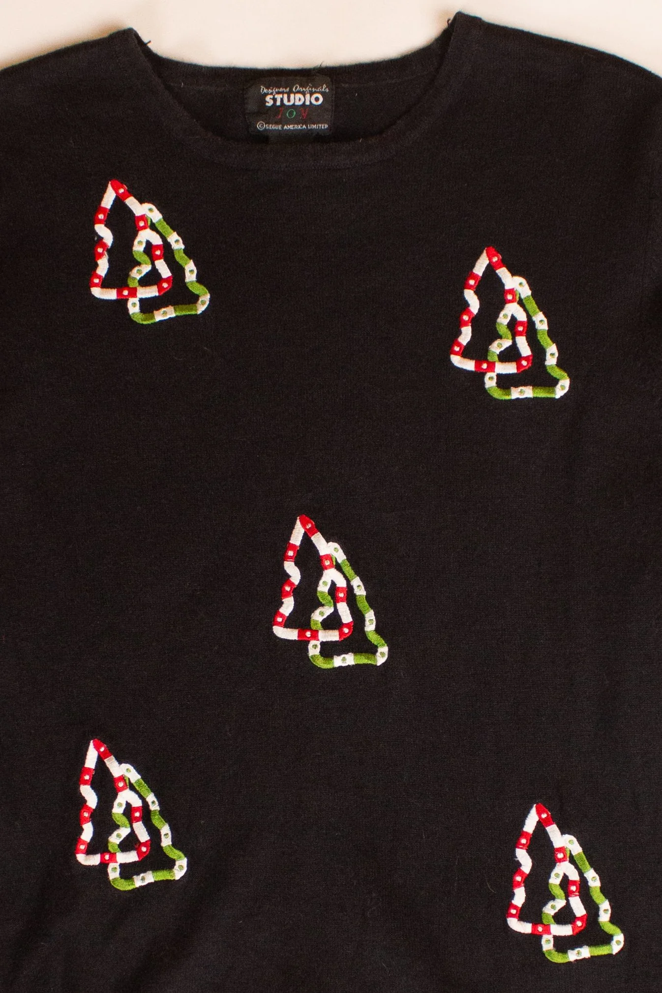 Vintage Studio Joy Trees Ugly Christmas Sweater (2000s) - Image 2