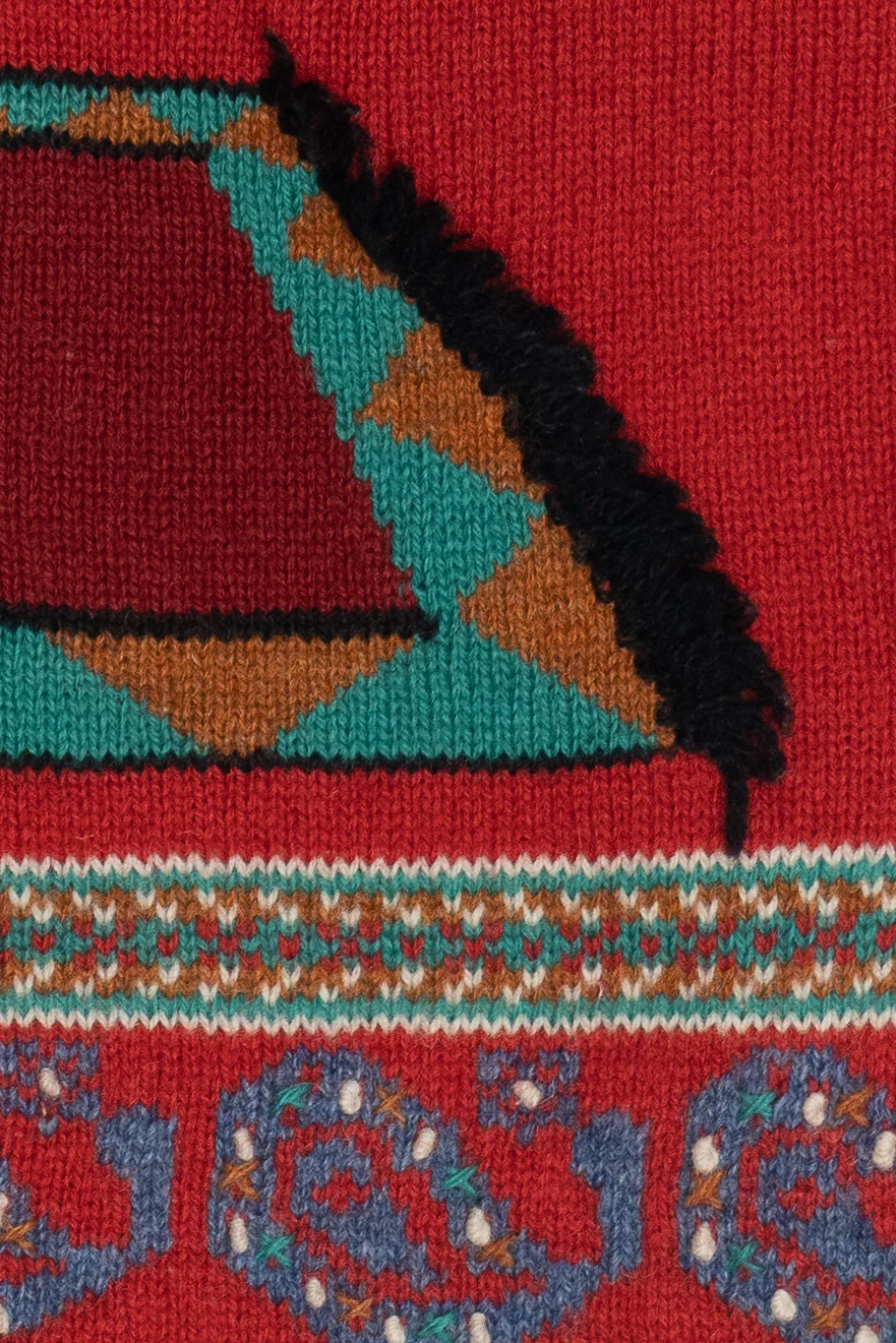 Vintage Susan Bristol Hand Embroidered Cat Sweater (1990s) - Image 4