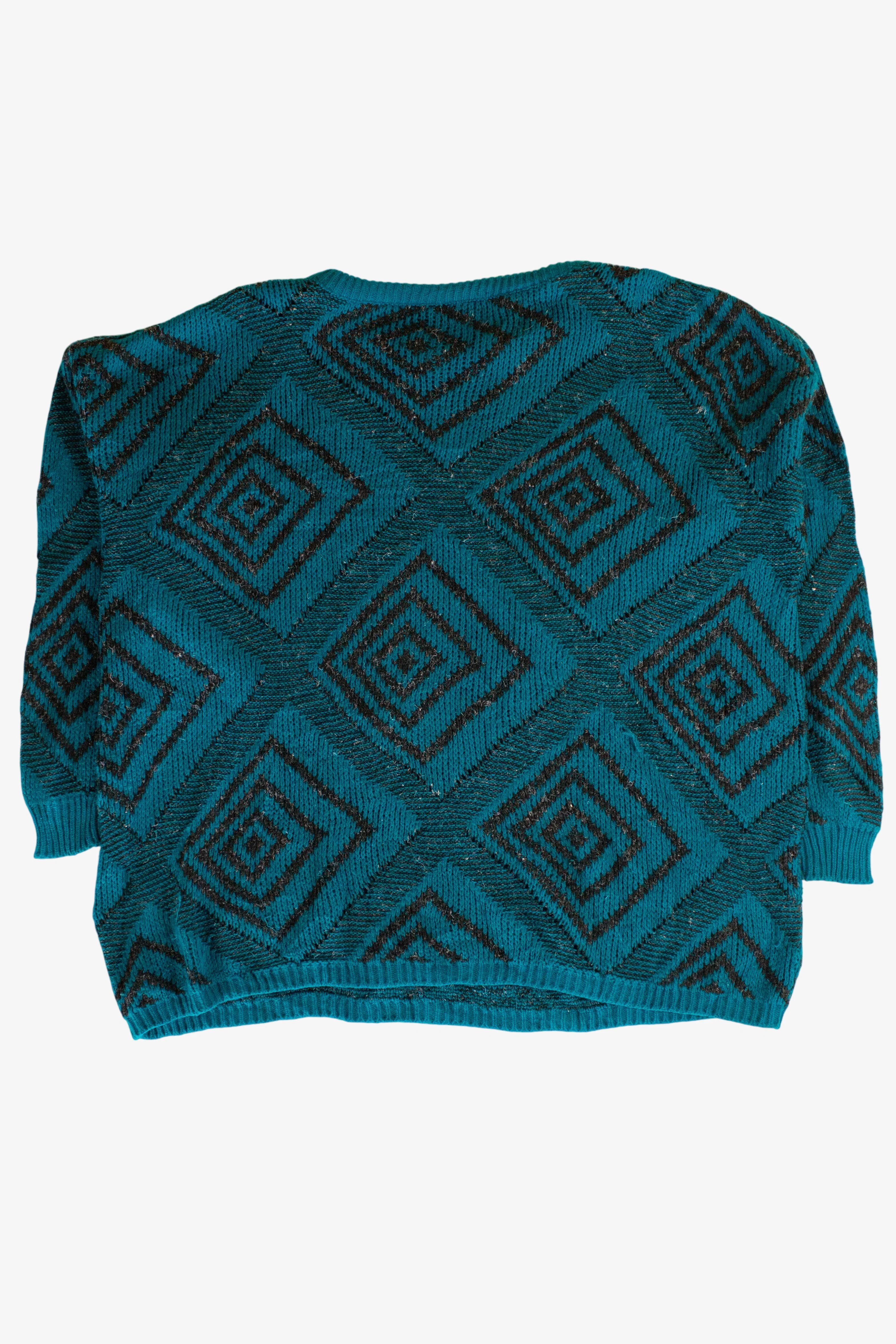 Vintage Teal Capistrano Sweater (1980s) - Image 4