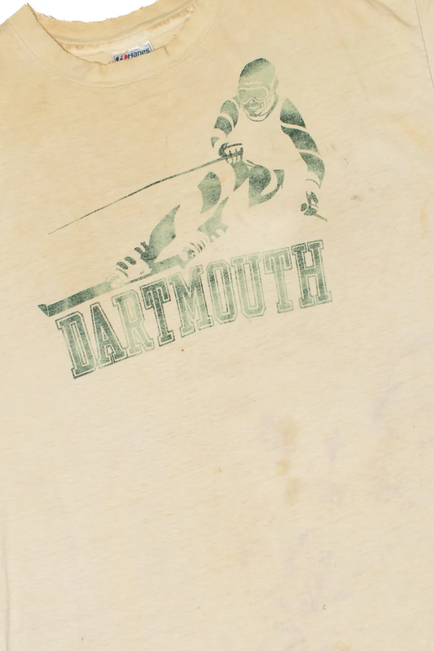 Vintage Thrashed "Dartmouth" Ski Single Stitch T-Shirt