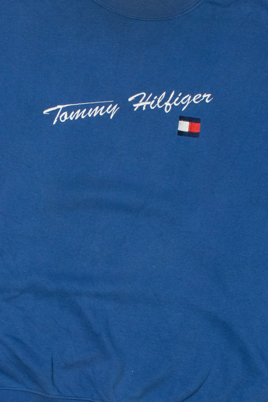 Vintage Tommy Hilfiger Embroidered Logo Sweatshirt