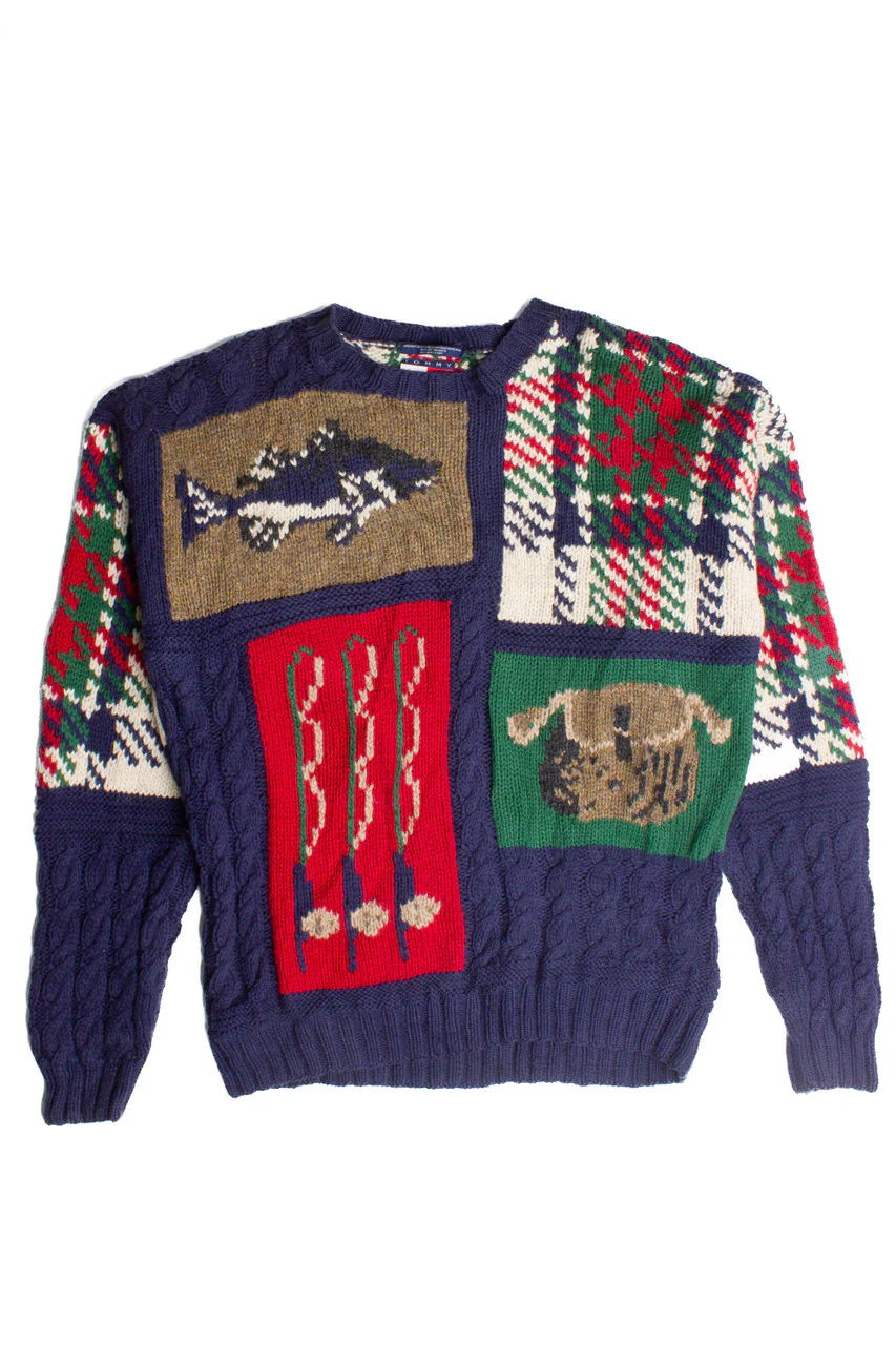 Vintage Tommy Hilfiger Fishing 80s Sweater (1990s) - Image 2