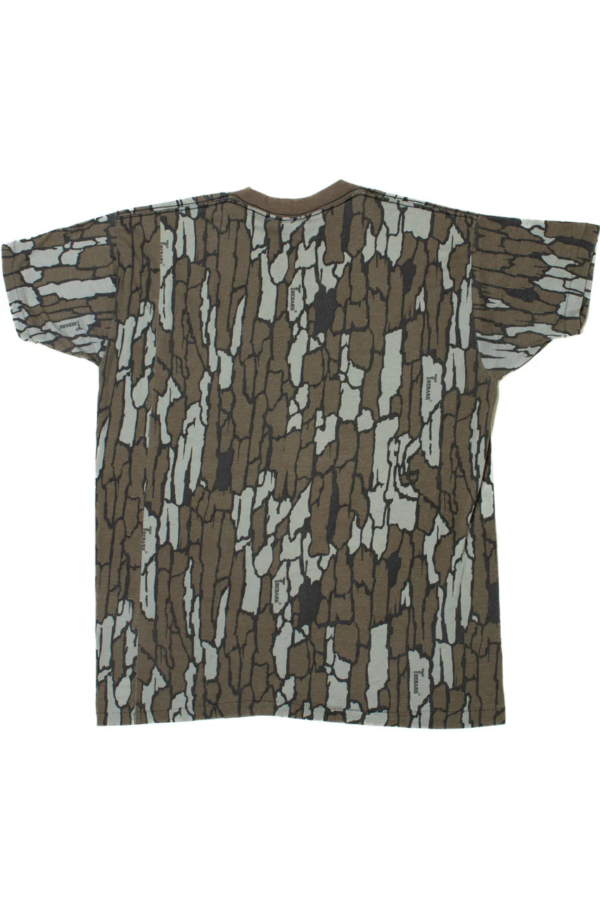 Vintage Trebark Camo Single Stitch Pocket T-Shirt