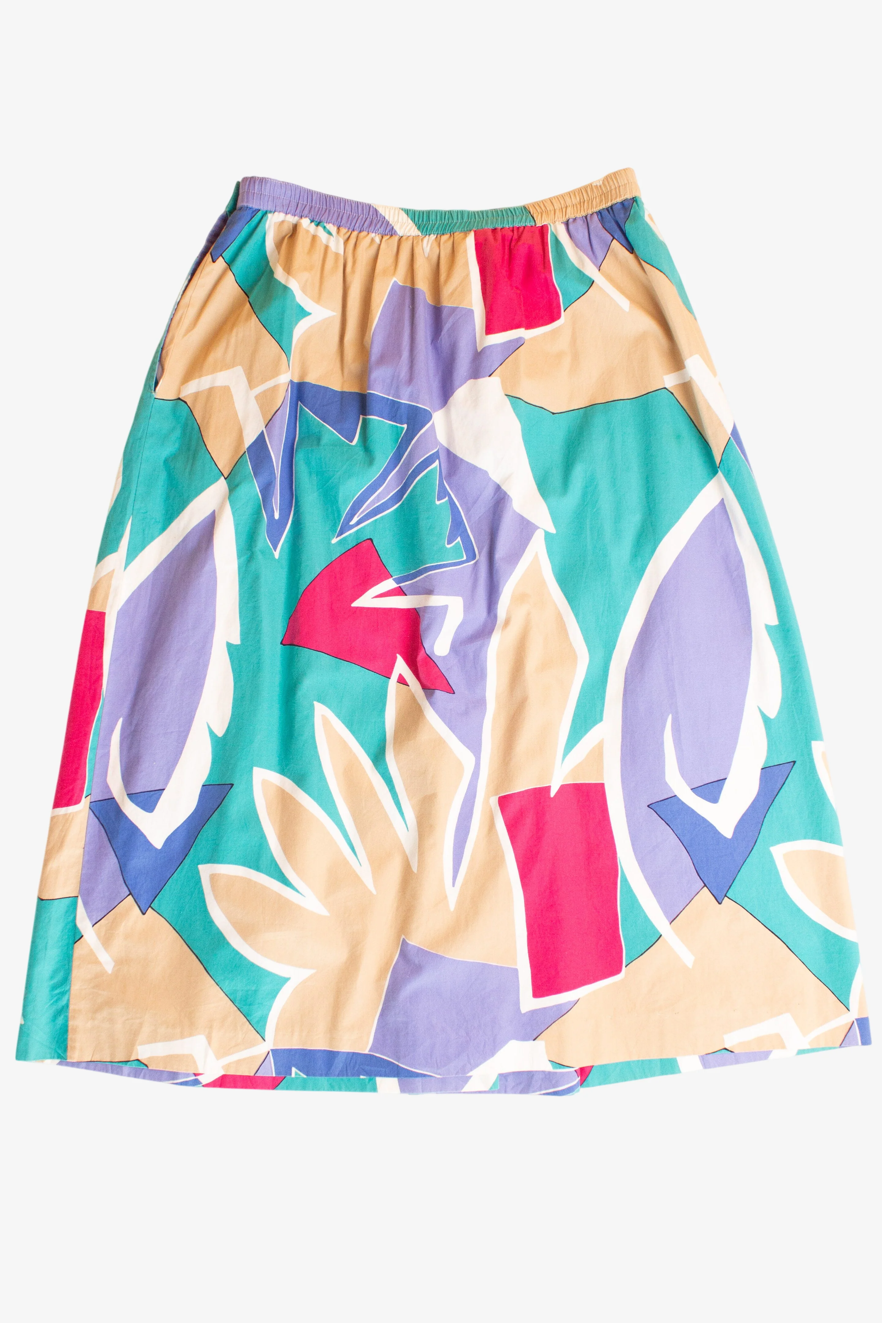 Vintage Tropical Abstract Skirt (1990s) - Image 4