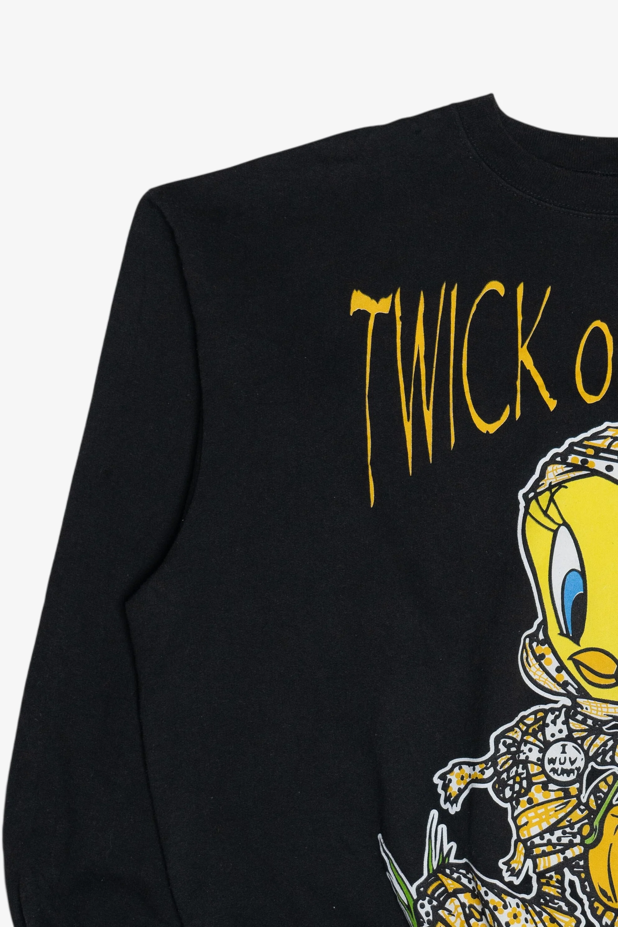 Vintage "Twick Or Tweet" Tweety Bird Looney Tunes Halloween Sweatshirt (1990s) - Image 5