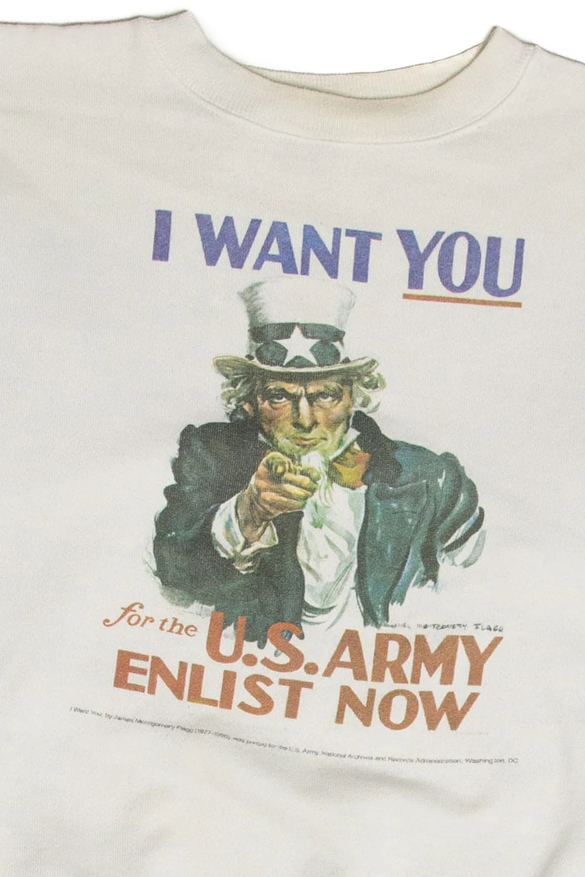 Vintage Uncle Sam "I Want You" Sweatshirt