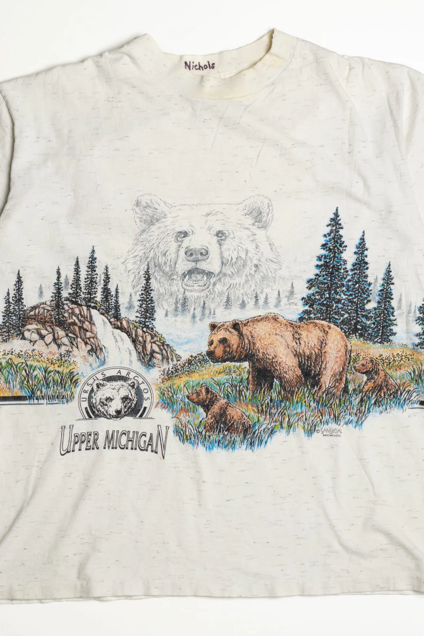 Vintage Upper Michigan Bear Shirt - Image 3