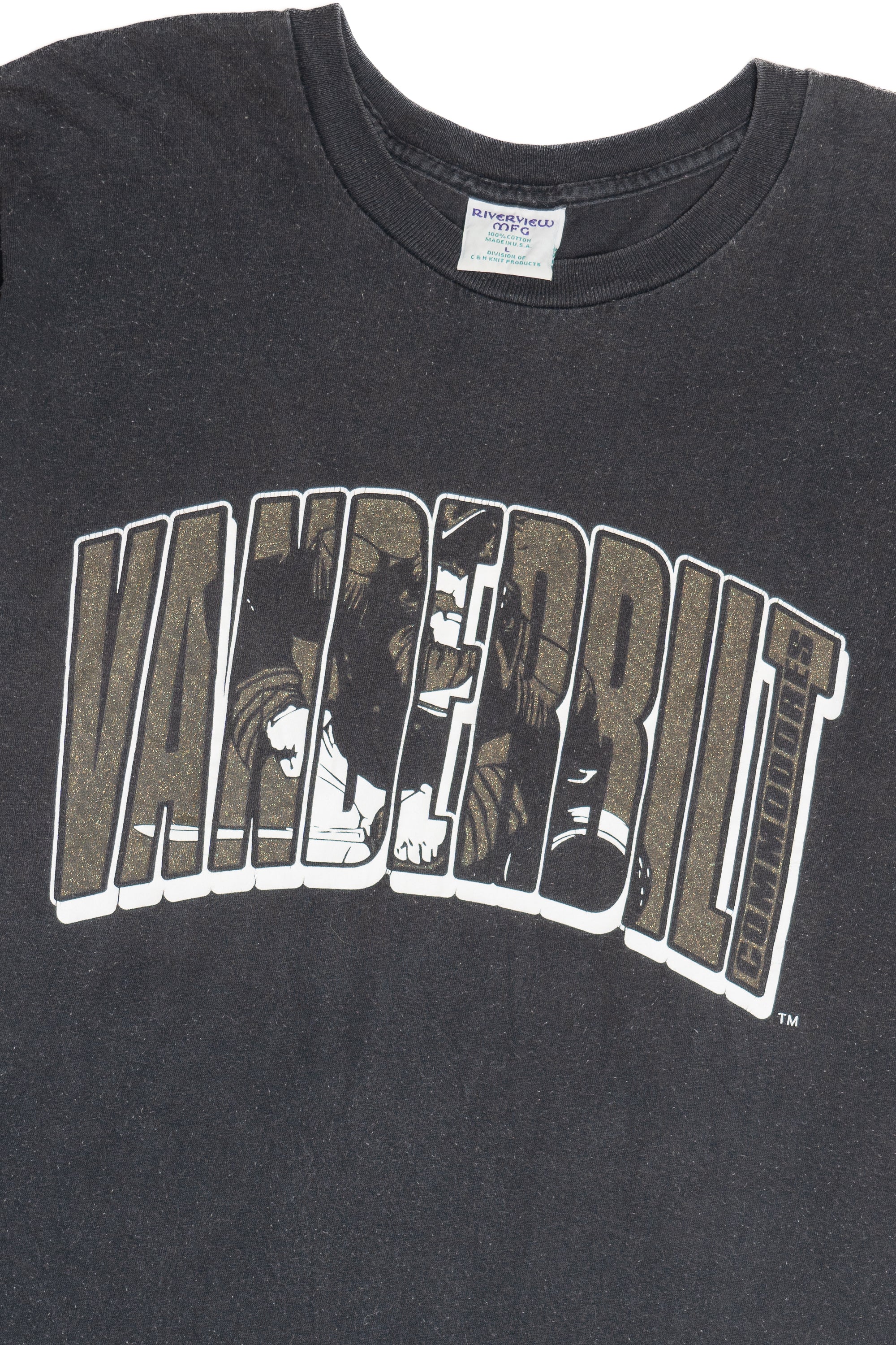 Vintage "Vanderbilt" University Commodores Single Stitch T-Shirt (1990s) - Image 2