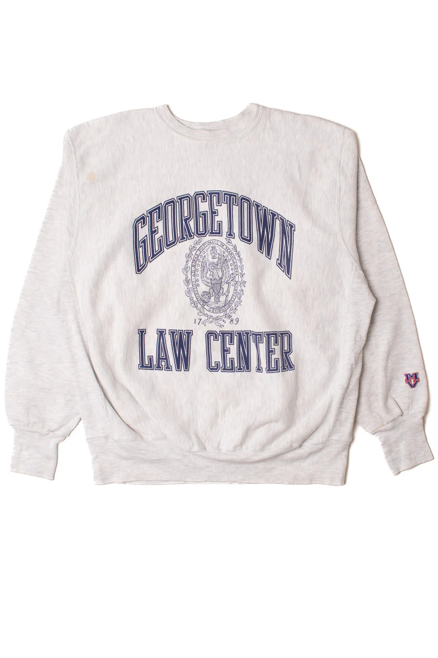 Vintage Washington D.C. Georgetown Law Center Sweatshirt - Image 2