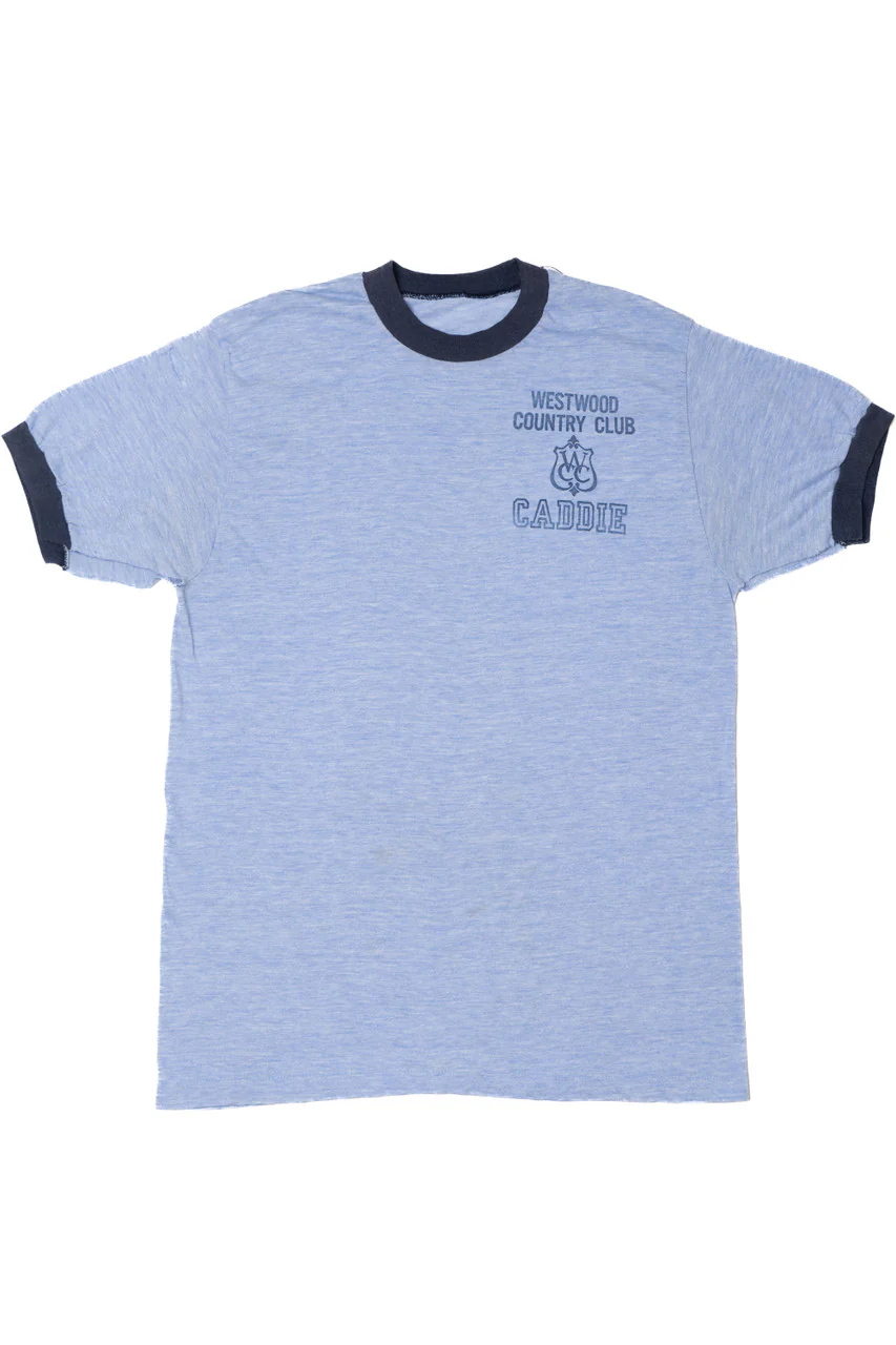 Vintage "Westwood Country Club Caddie" Ringer T-Shirt - Image 4