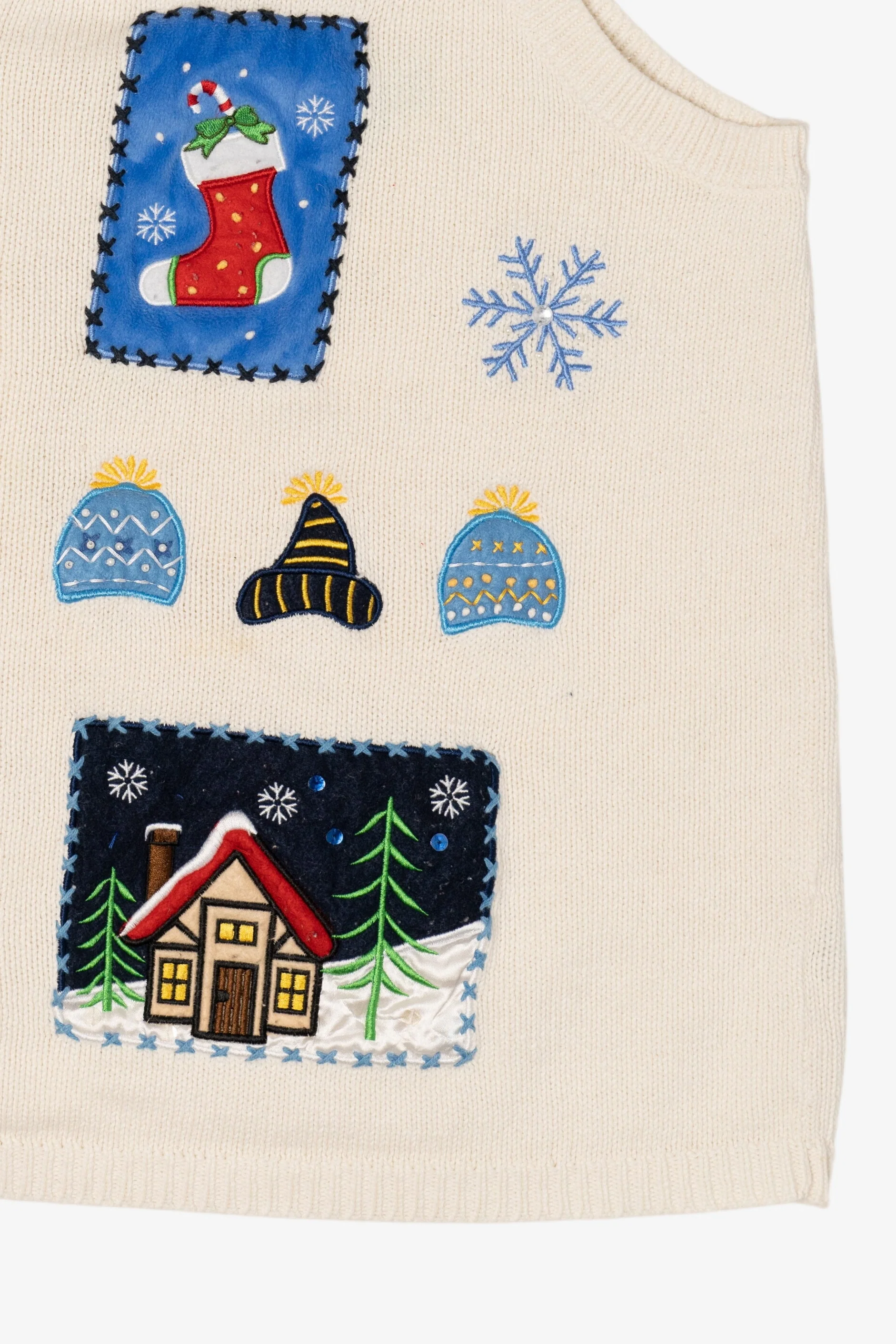 Vintage White Holiday Editions Ugly Christmas Vest (2000s) - Image 11