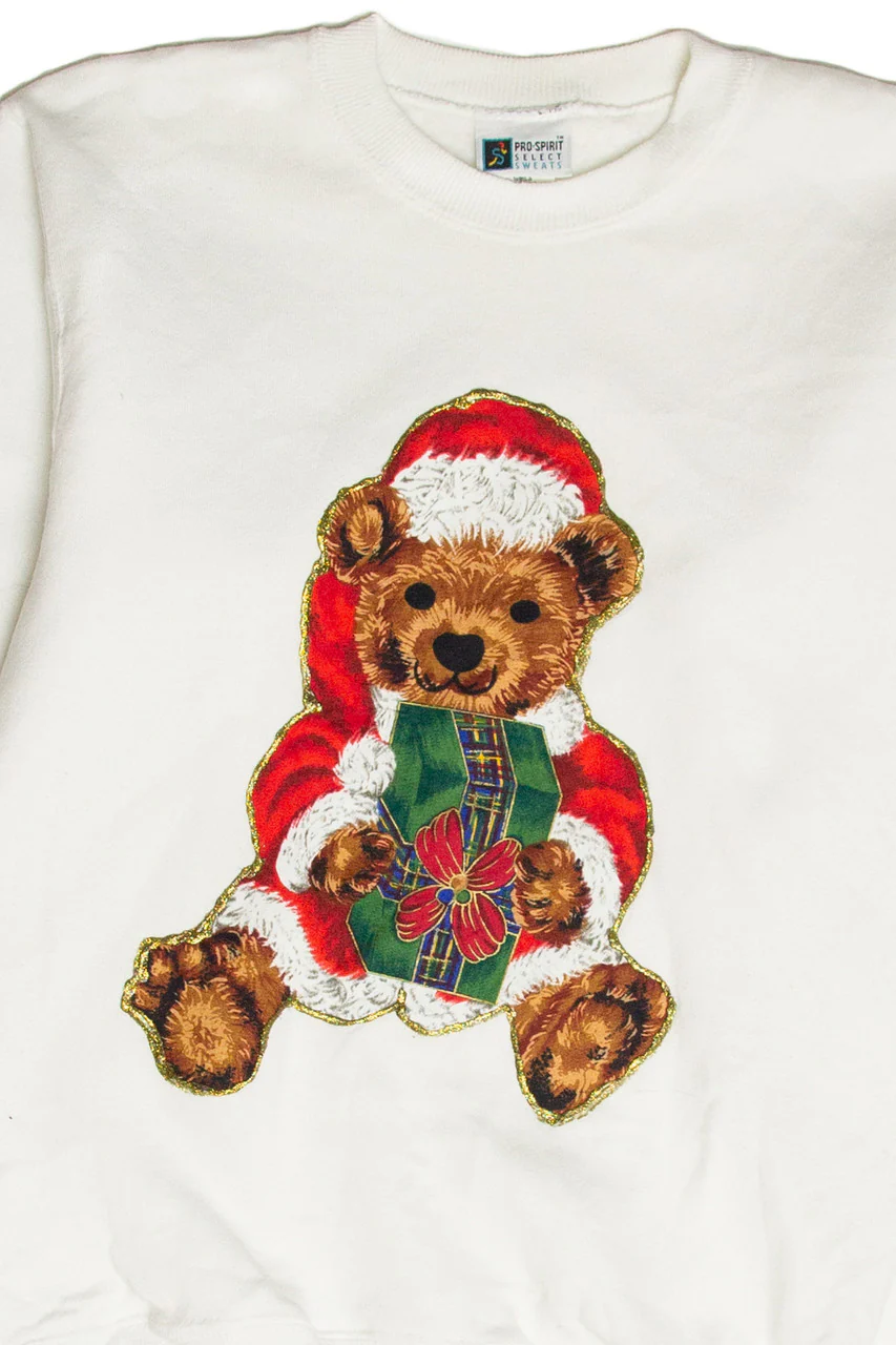Vintage White Holiday Sweatshirt 63147 - Image 2