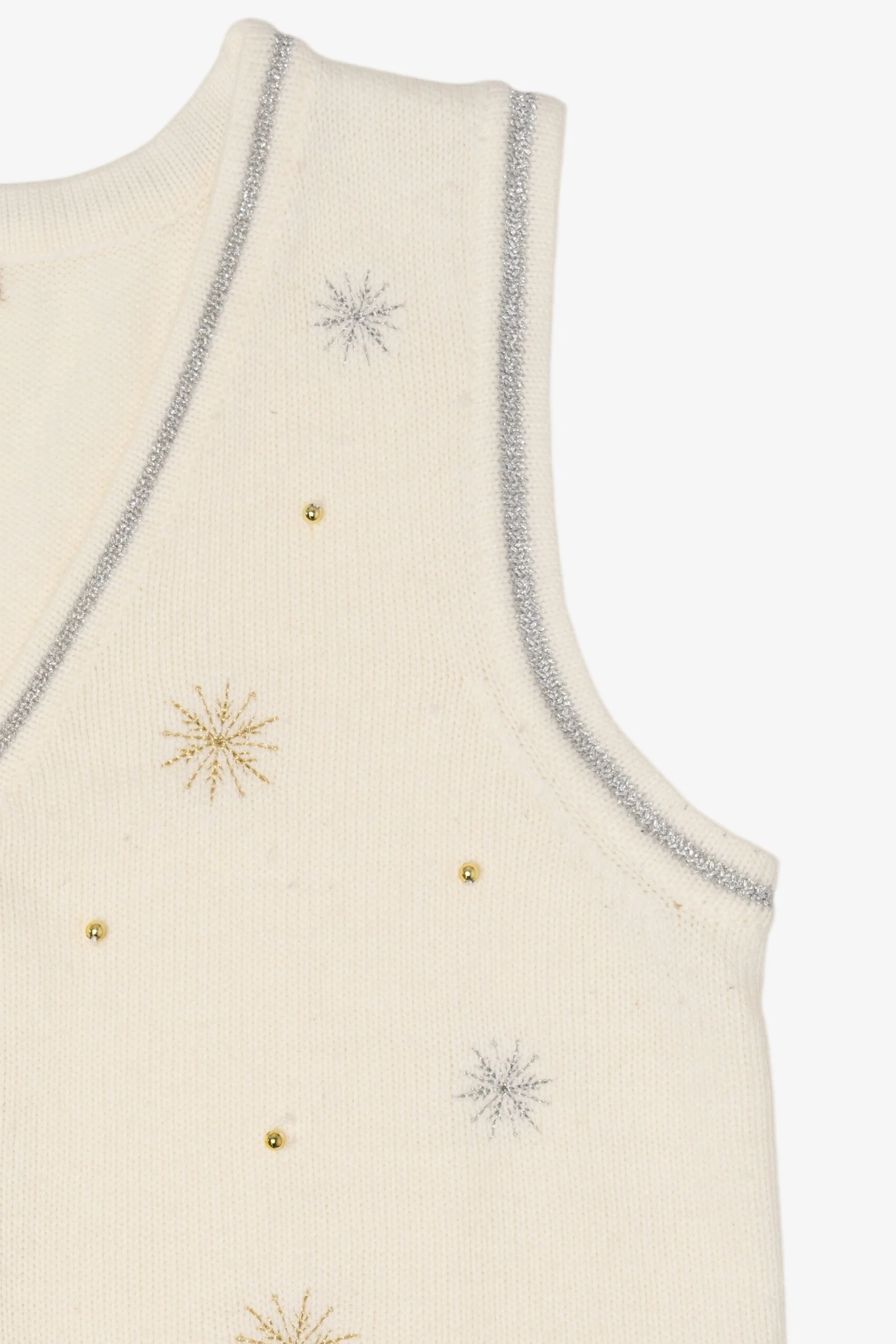 Vintage White Stag Ugly Christmas Vest (2000s) - Image 7