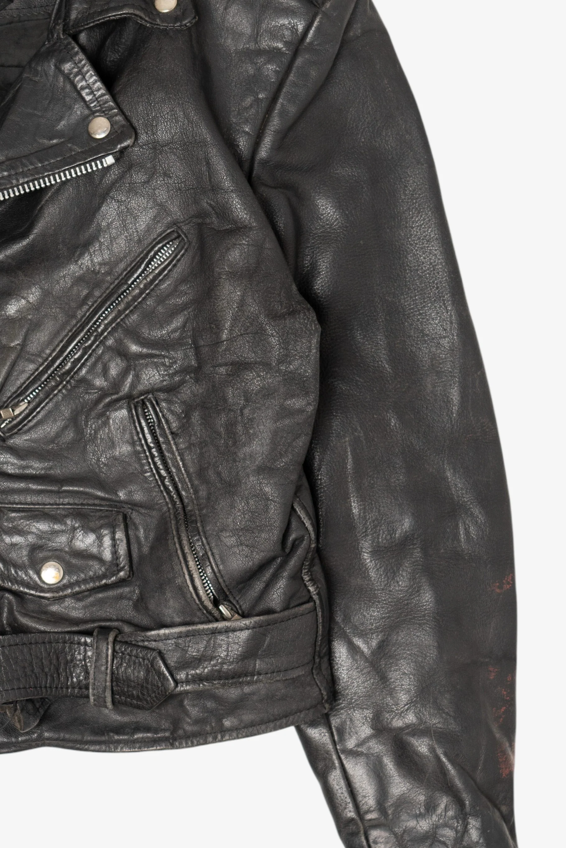 Vintage Wilson Leather Motorcycle Jacket (1990s) - Image 10