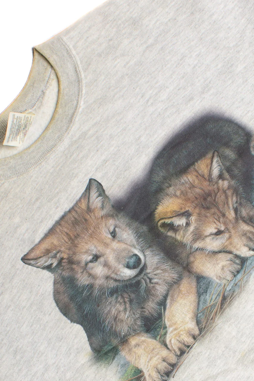Vintage Wolves Sweatshirt (1990s) 8629