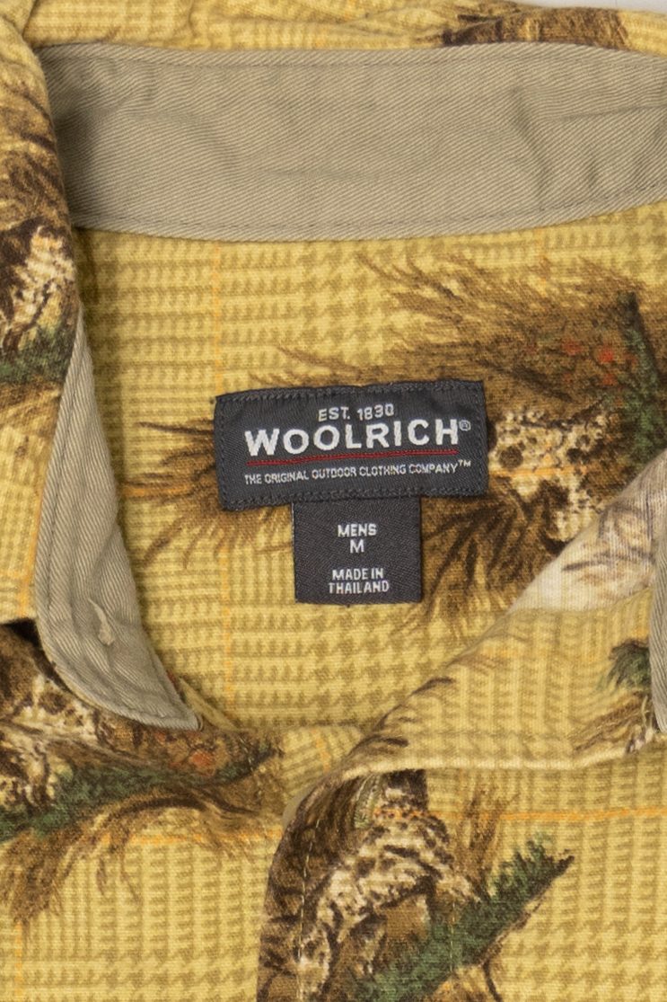 Vintage Woolrich Hunting Dog And Pheasant Flannel Button Up Shirt With Elbow Pads (1990s) - Image 4