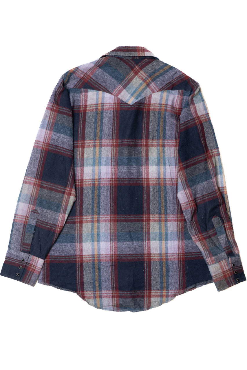 Vintage Wrangler Pearl Snap Button Up Wool Flannel Shirt