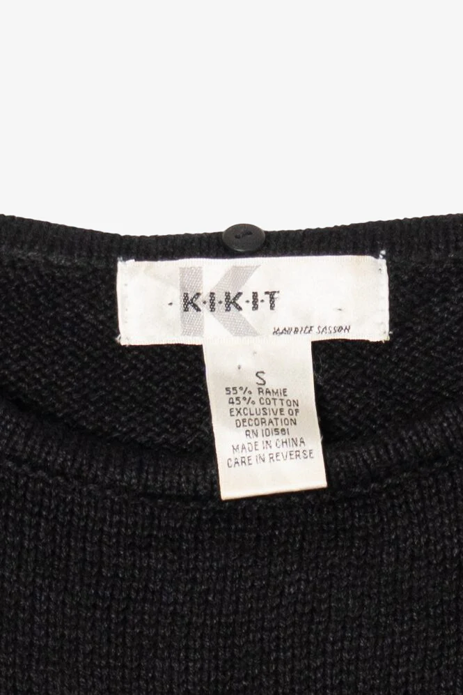 Vintage Y2k Lightweight Kikit Animal Print Stars Ugly Christmas Pullover (2000s) - Image 7