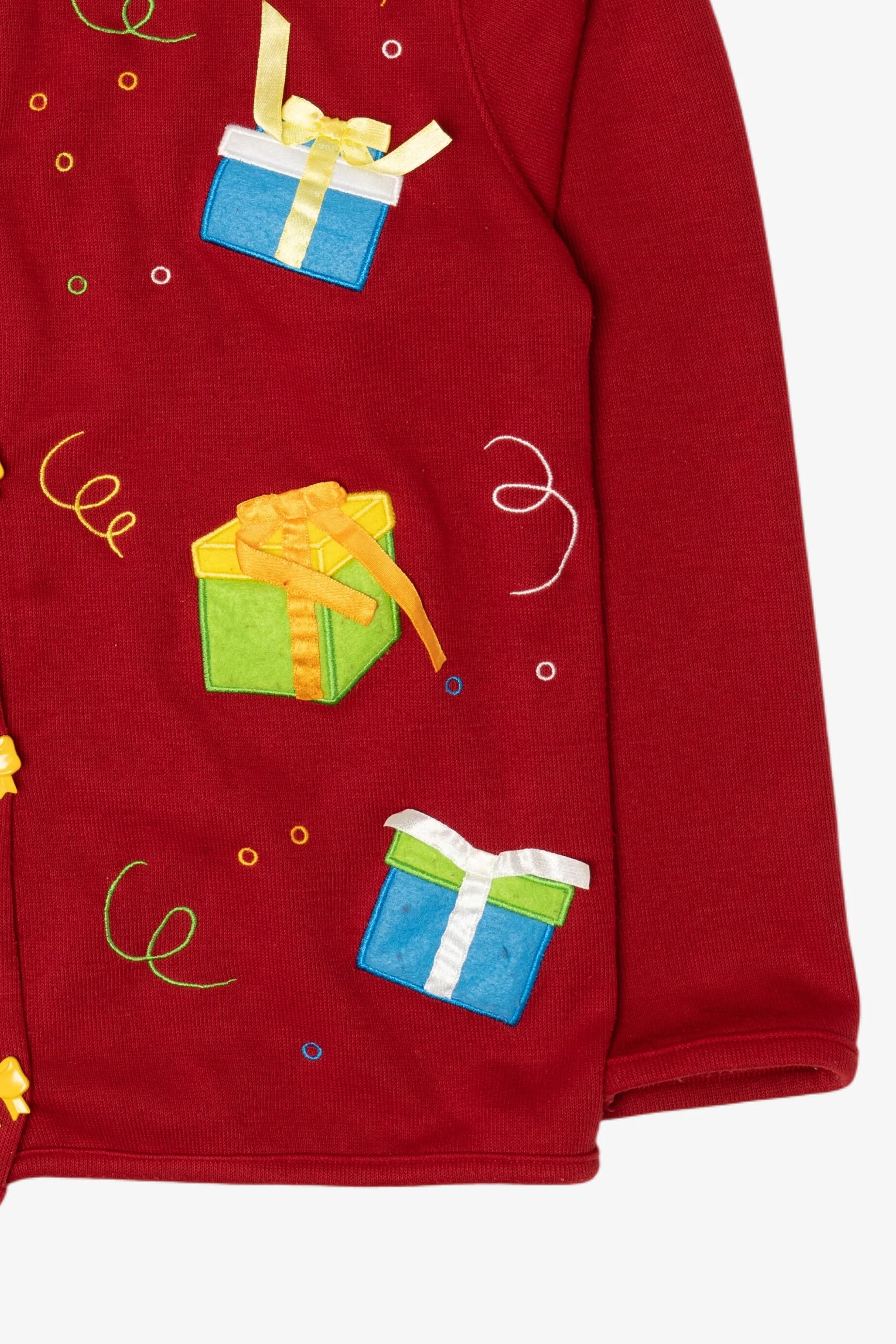 Vintage Y2k Lightweight Presents Ugly Christmas Cardigan (2000s) - Image 6