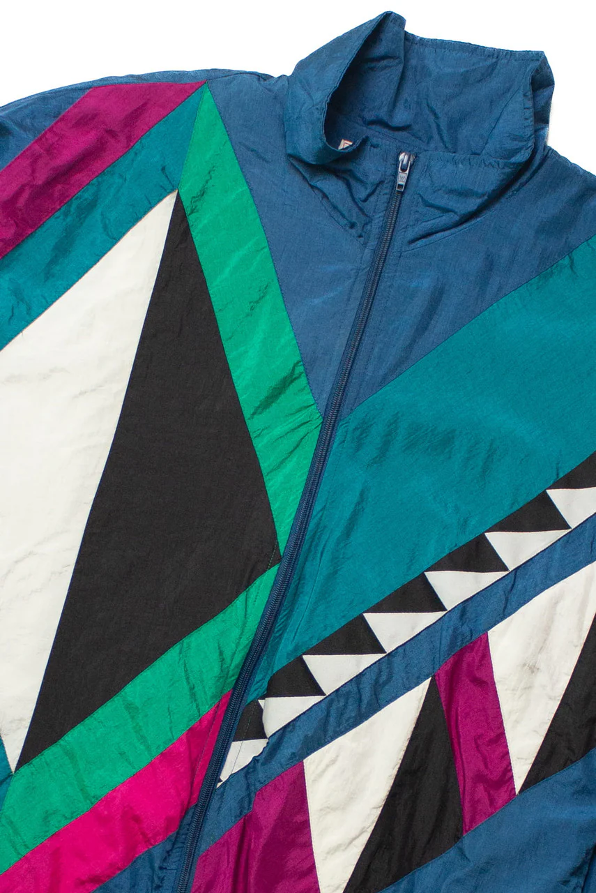 Vintage Zig-Zag Milano Sport Windbreaker (sz. Medium) - Image 4