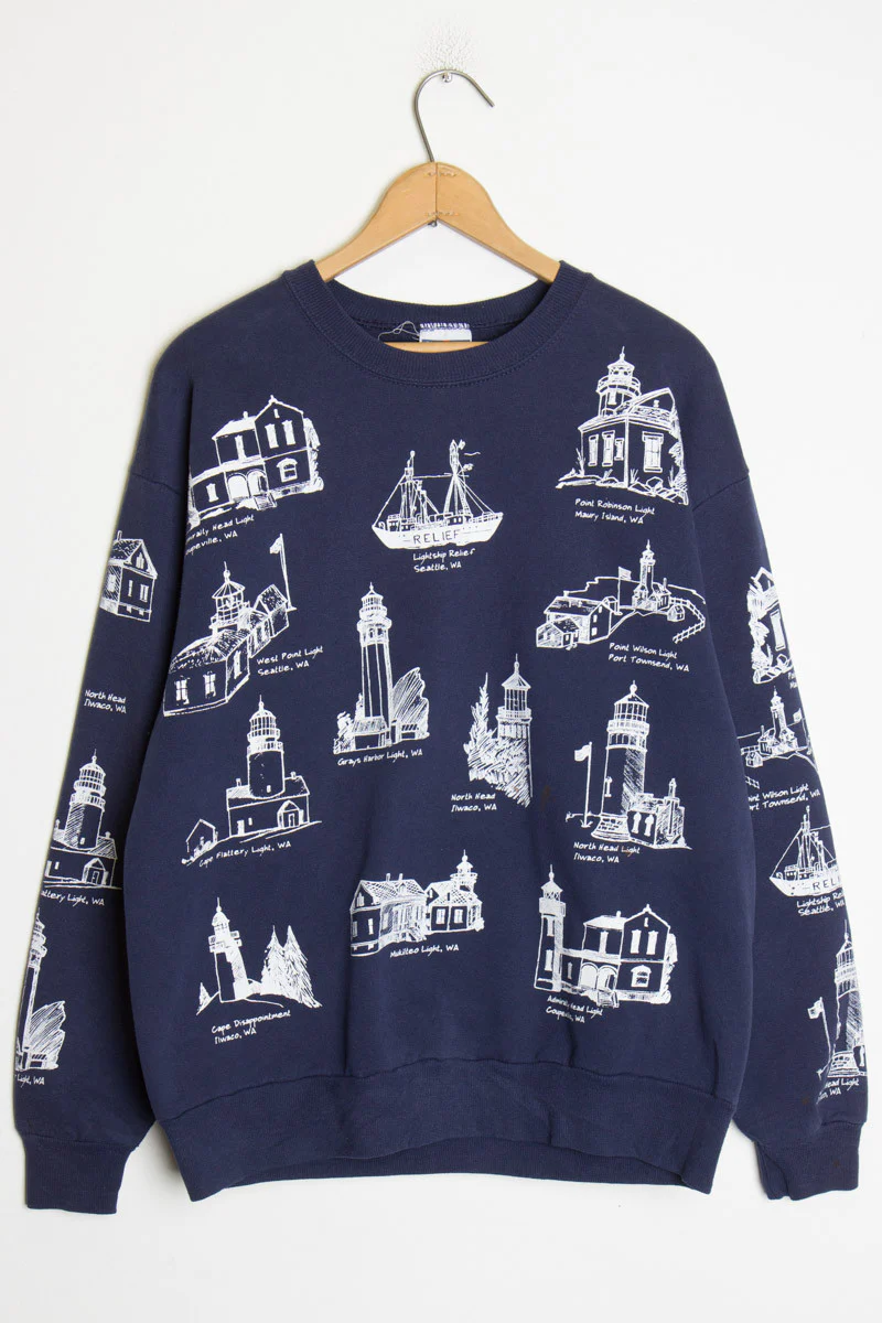 Washington Landmarks Vintage Sweatshirt - Image 2