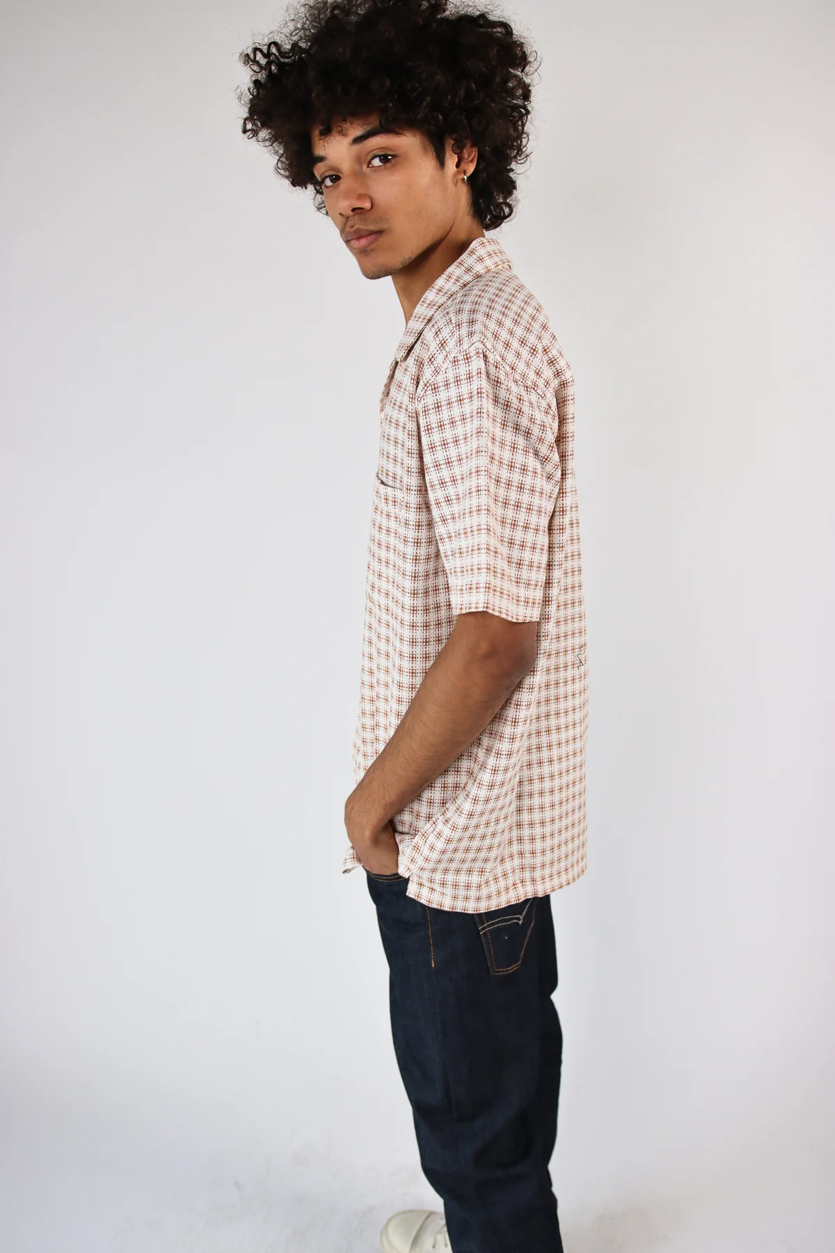 Weave Pattern Button Up Shirt - Image 6