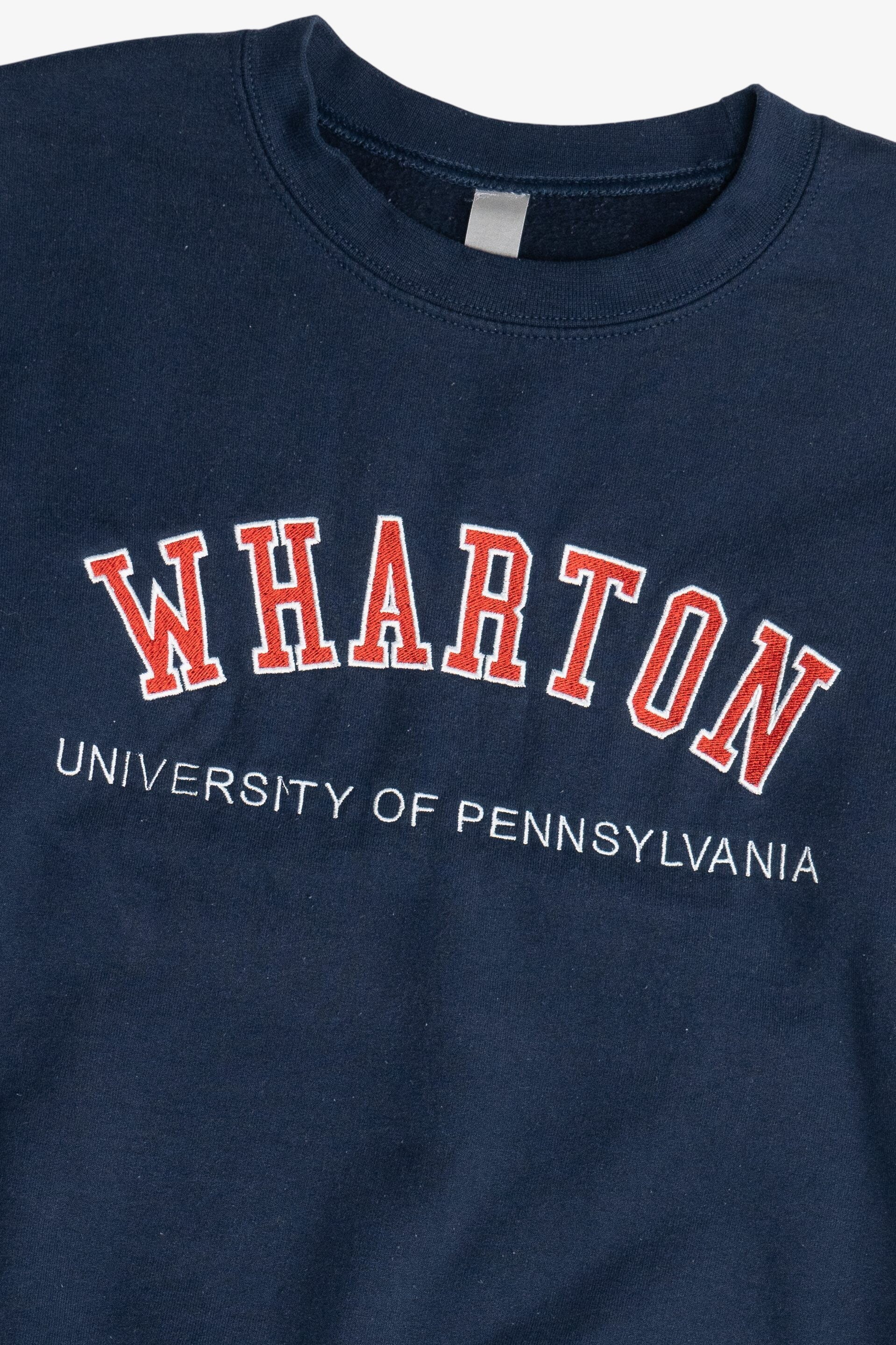 "Wharton University Of Pennsylvania" Embroidered College Sweatshirt (2010s) - Image 2