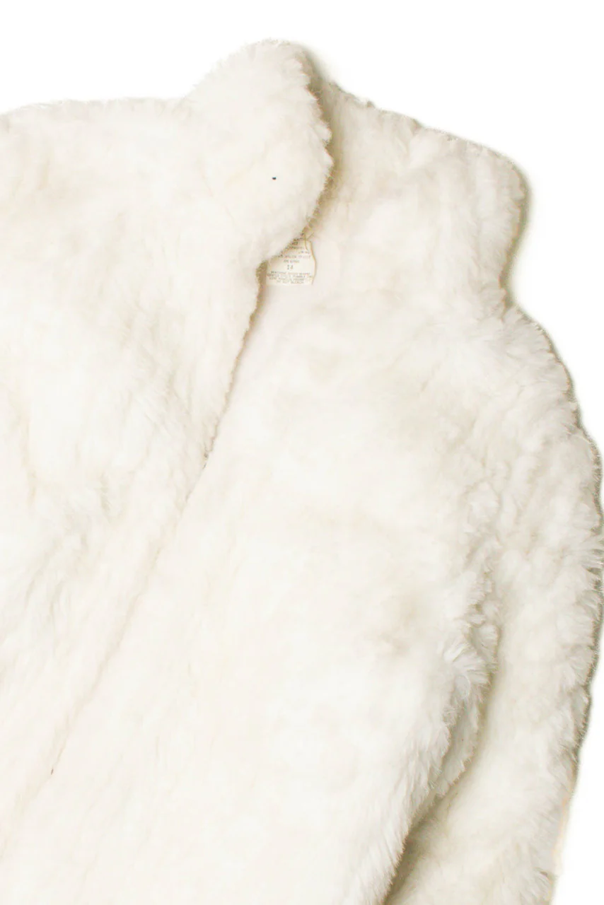 White Faux Fur Coat