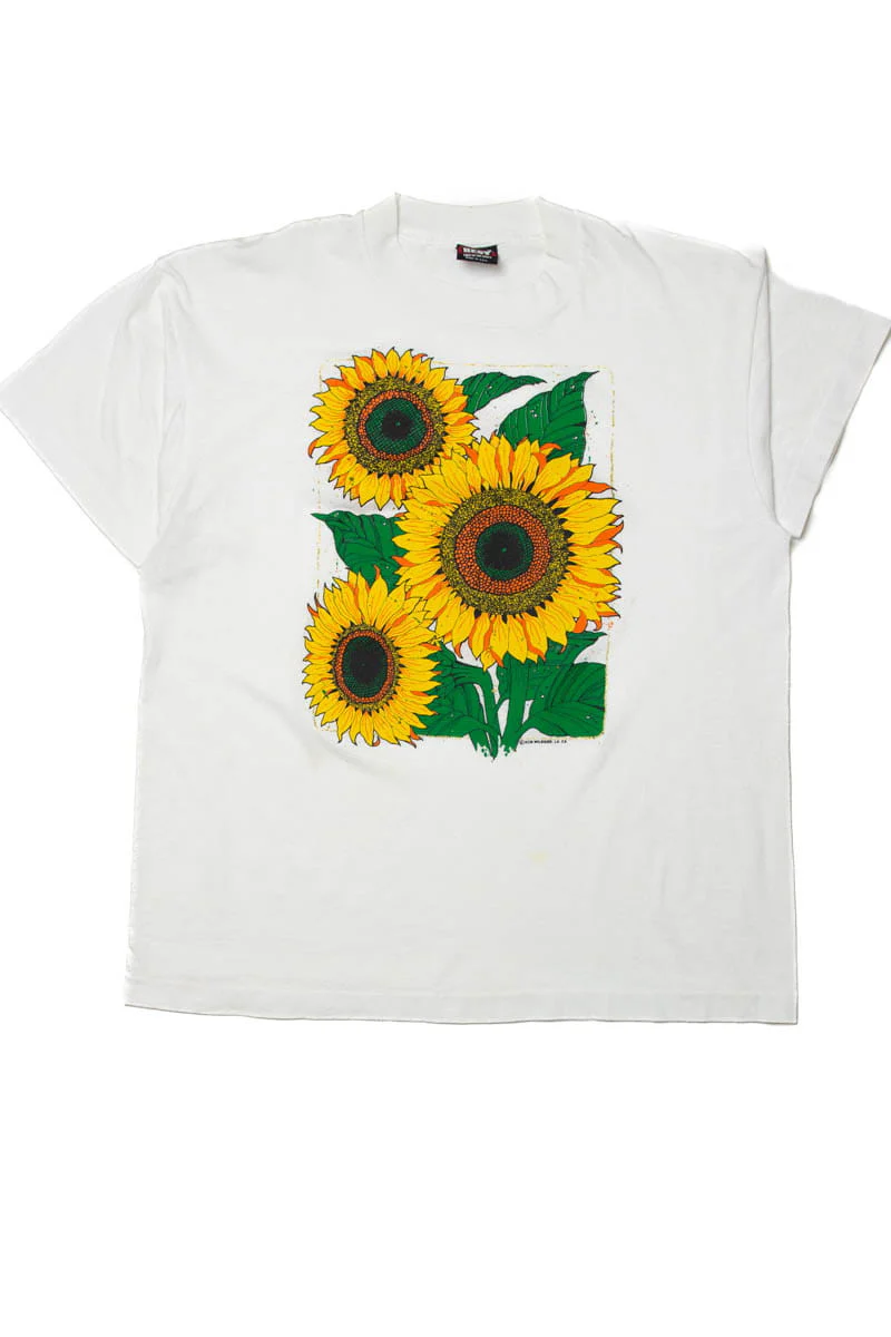 White Sunflower T-Shirt - Image 2
