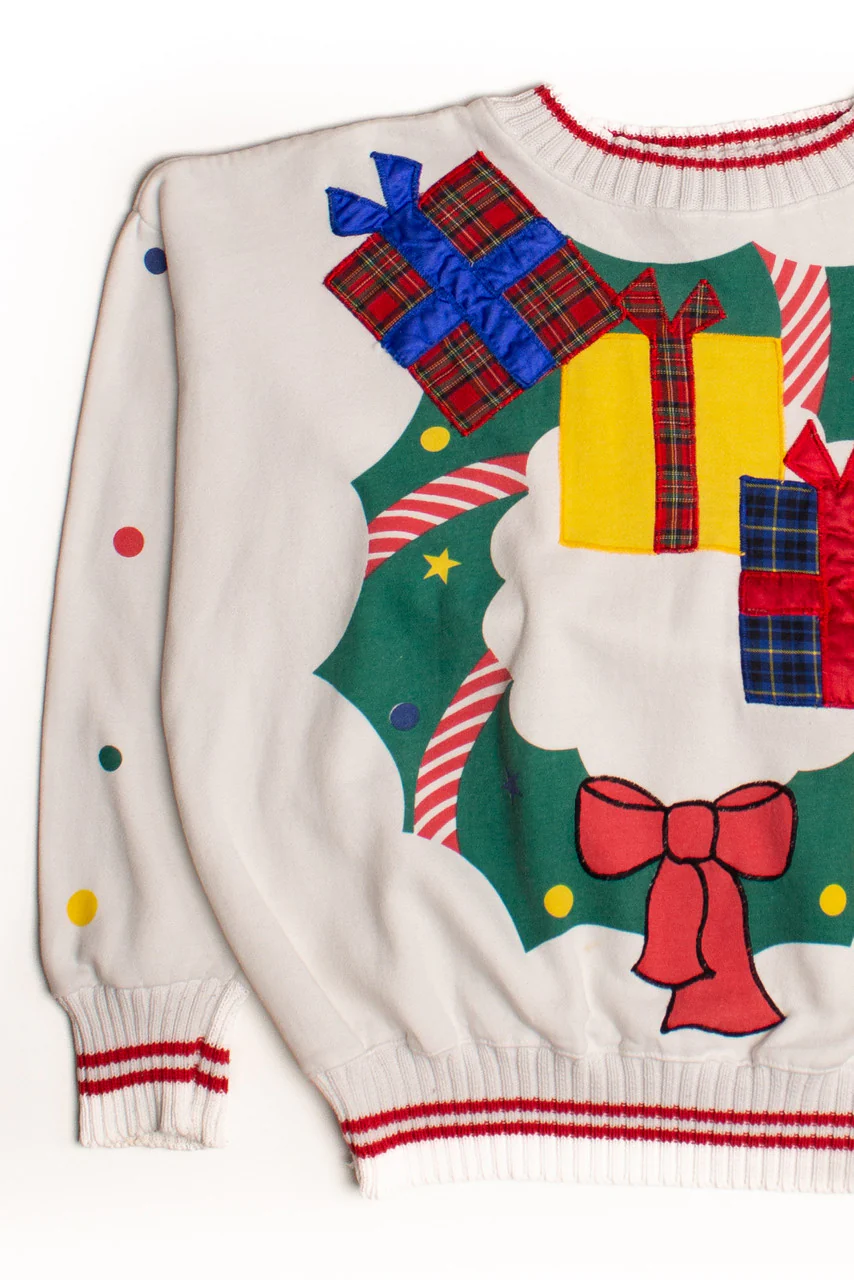 White Ugly Christmas Sweatshirt 58934