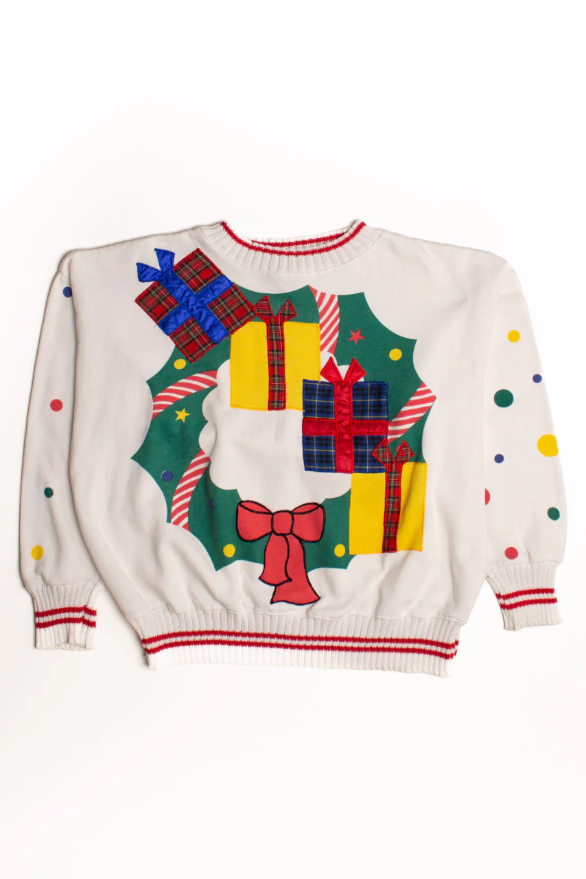 White Ugly Christmas Sweatshirt 58934 - Image 2