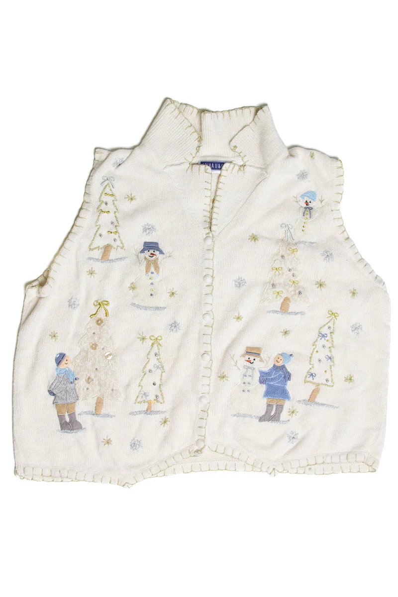 White Ugly Christmas Vest 59209 - Image 2