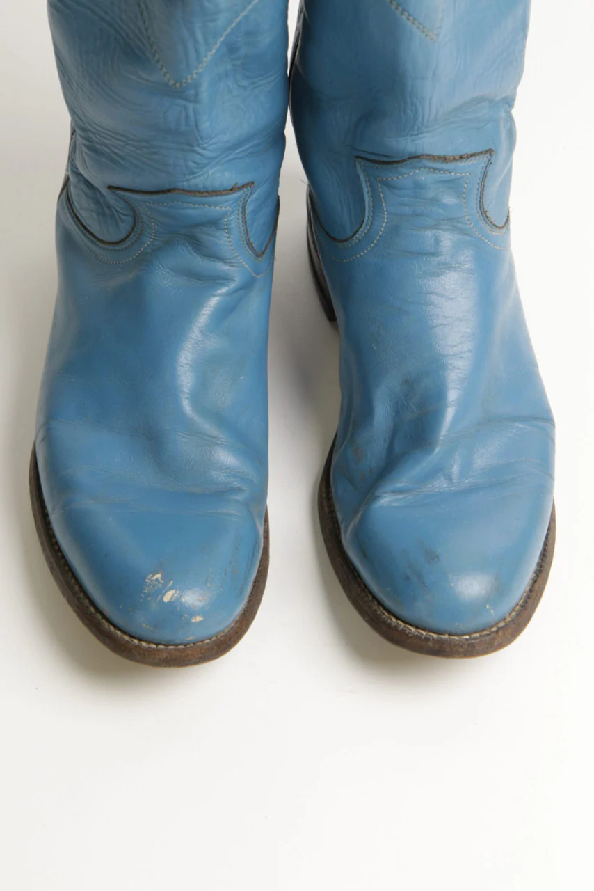 Women's 7.5A Justin Leather Boots - Image 6