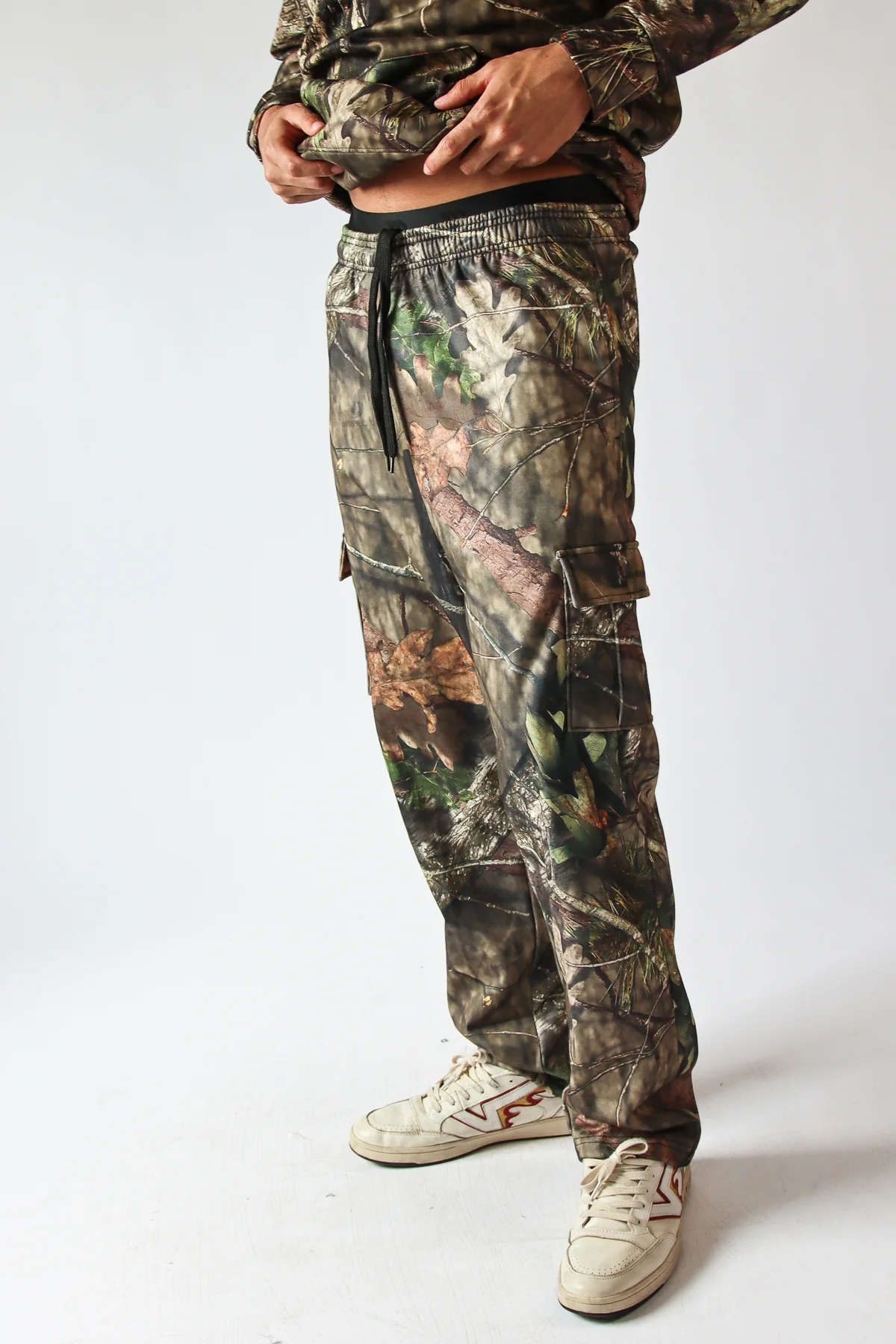 Woodland Camo Cargo Sweatpants - Image 7