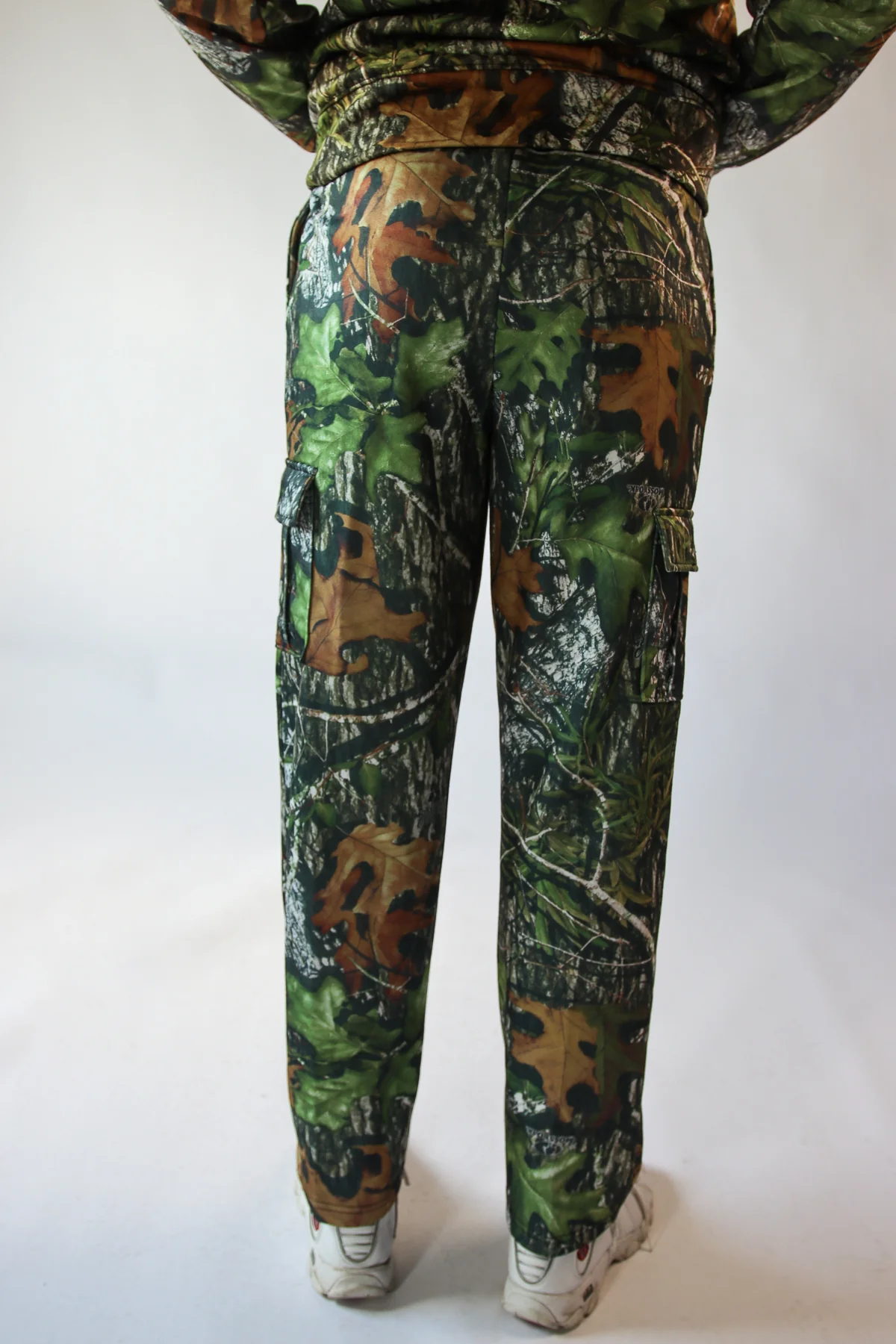 Woodland Camo Cargo Sweatpants - Image 9